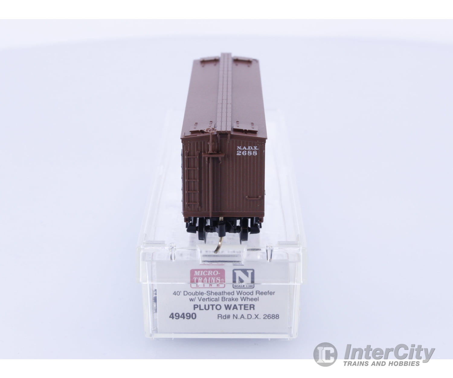 Micro Trains 49490 N Reefer Ice 40’ Wood Pluto Water NADX 2688 Freight Cars
