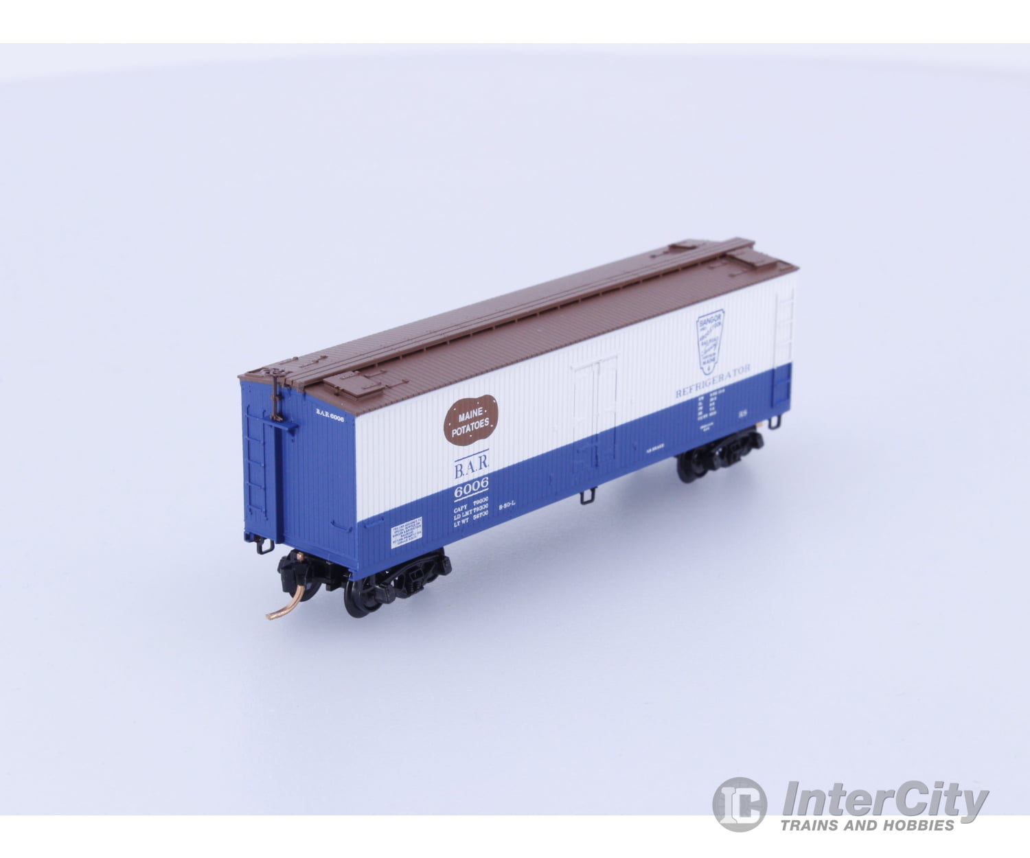 Micro Trains 49550 N Reefer Ice 40’ Wood Bangor and Aroostook BAR 6006 (B) Freight Cars