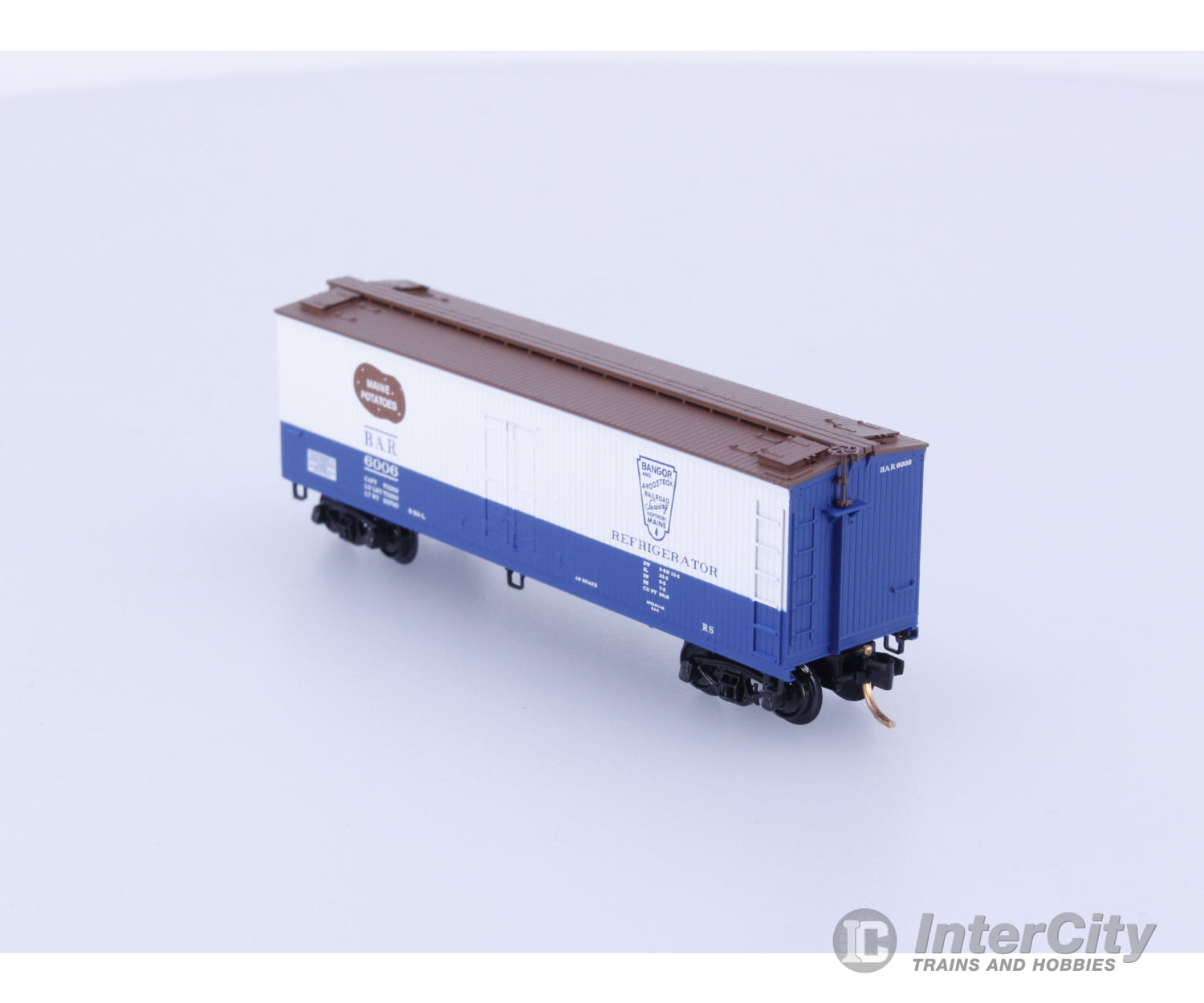 Micro Trains 49550 N Reefer Ice 40’ Wood Bangor and Aroostook BAR 6006 (B) Freight Cars