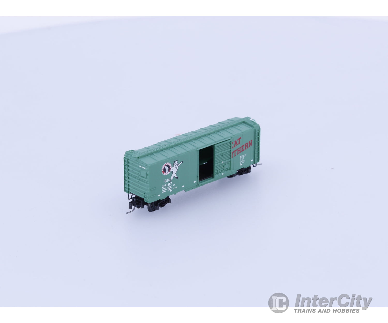 Micro Trains 500 00 441 Z 40’ Standard Box Car Single Door Great Northern (GN) 27107 (#1) Freight Cars