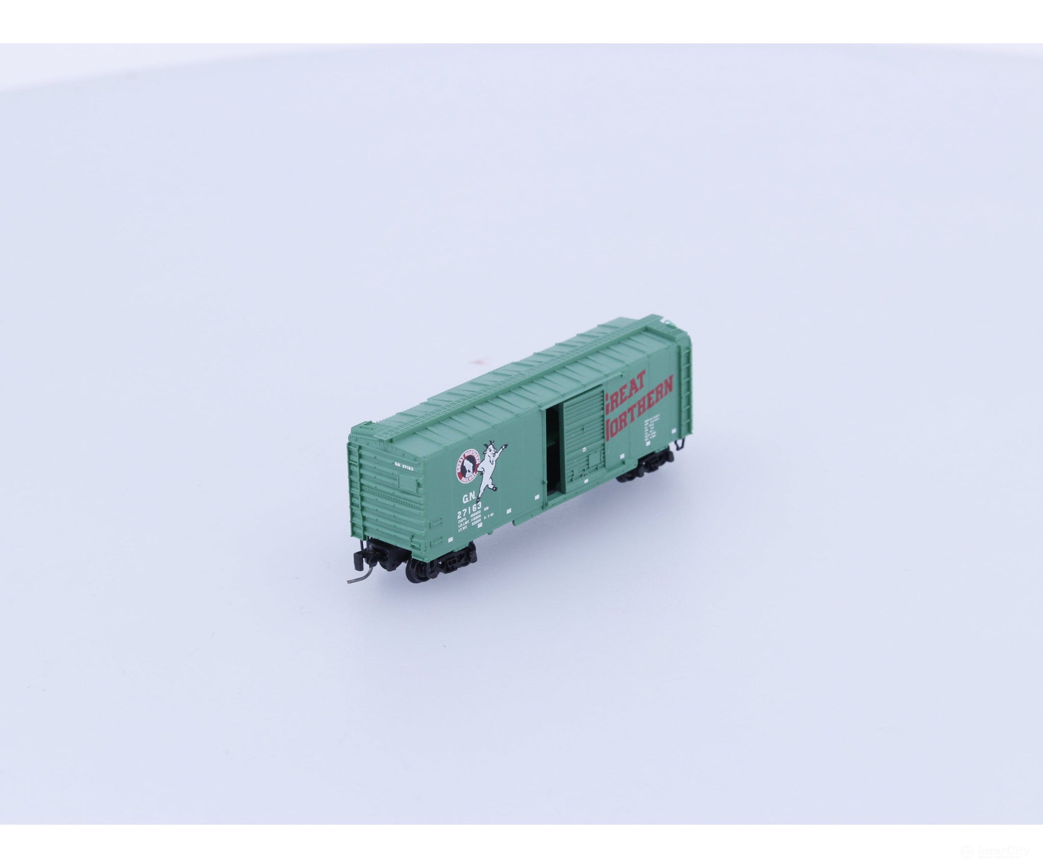 Micro Trains 500 00 442 Z 40’ Standard Box Car Single Door Great Northern (GN) 27163 Freight Cars