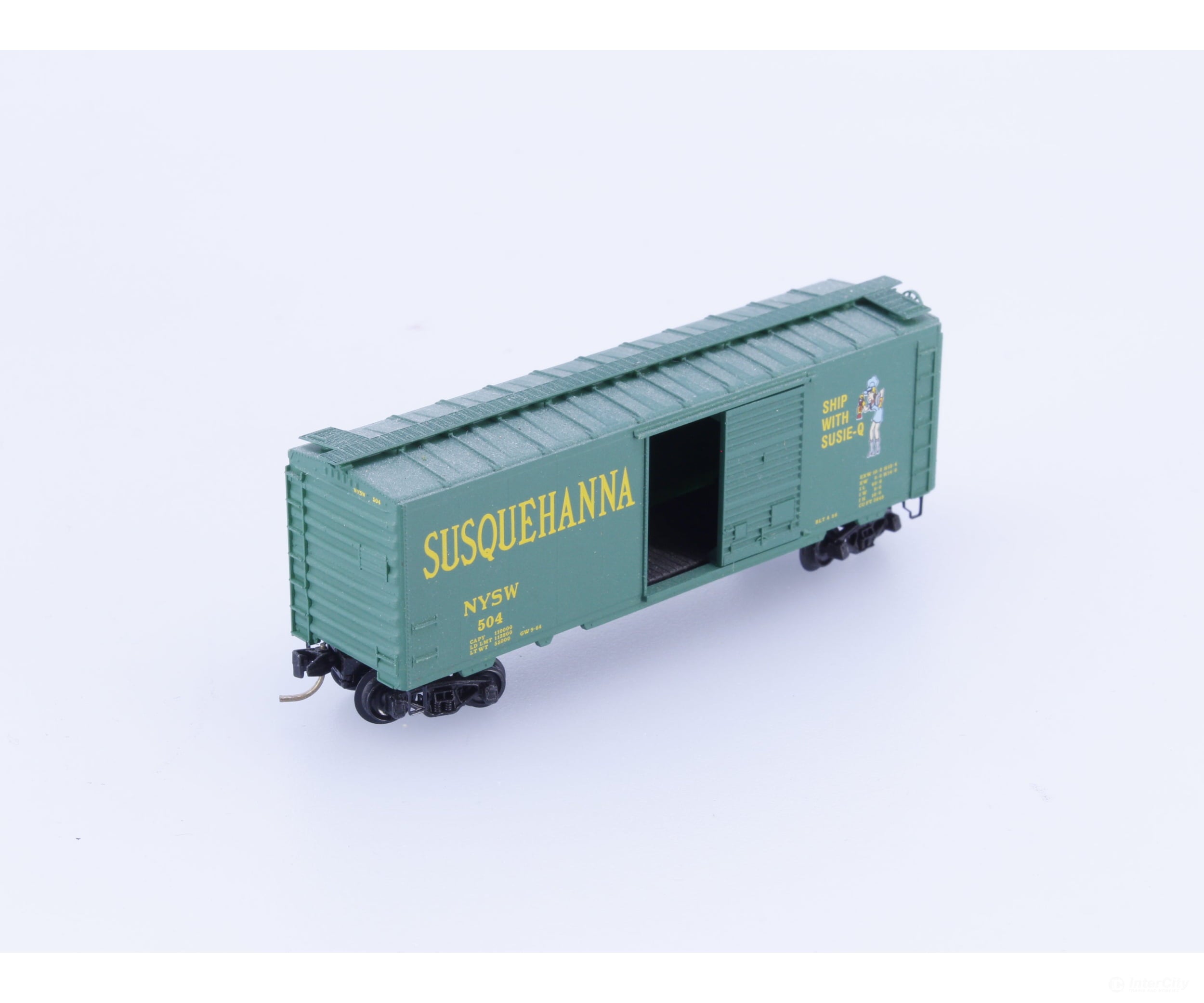 Micro Trains 504 N 40’ Single Door Boxcar Susquehanna (NYSW) 504 Freight Cars