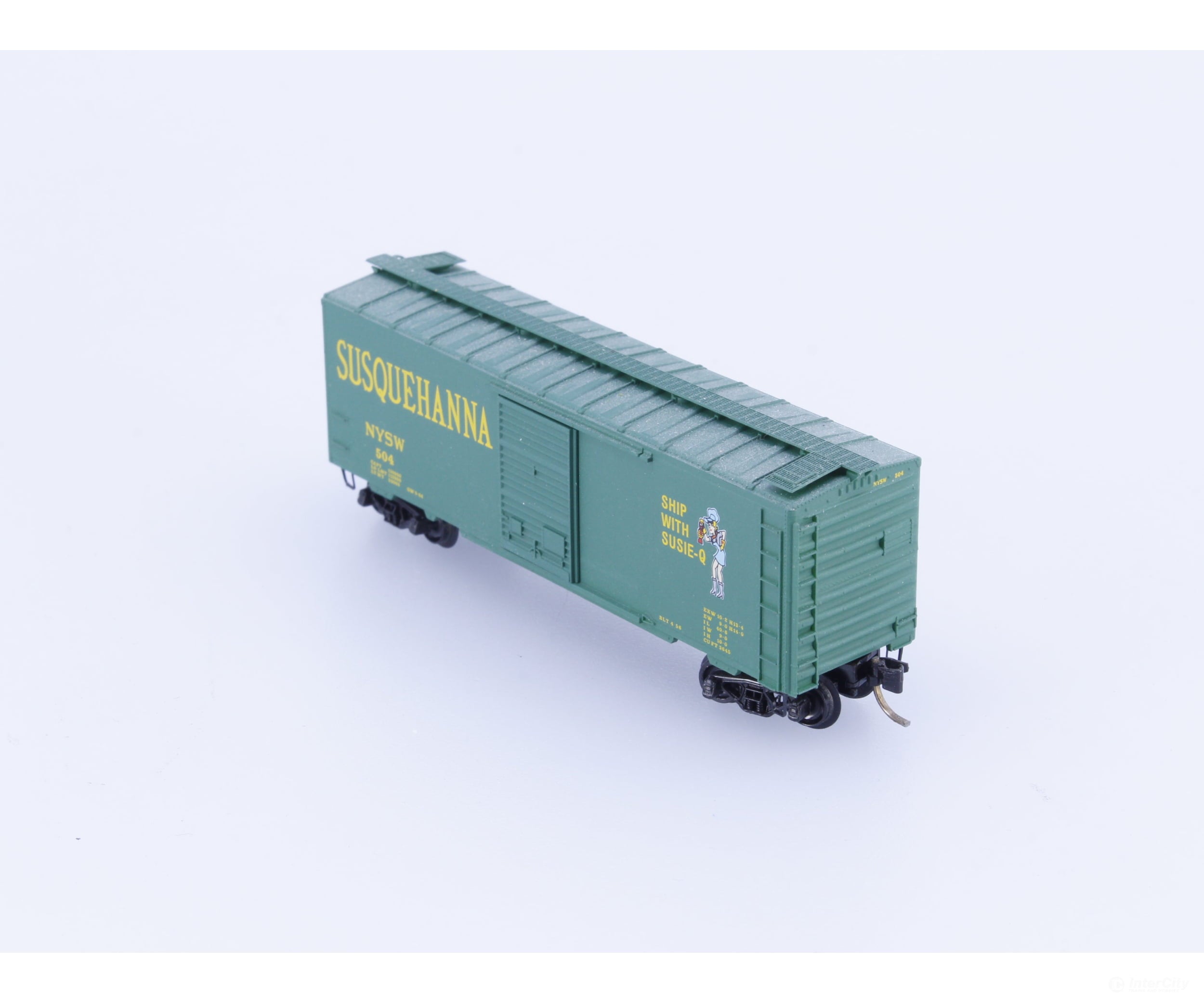 Micro Trains 504 N 40’ Single Door Boxcar Susquehanna (NYSW) 504 Freight Cars