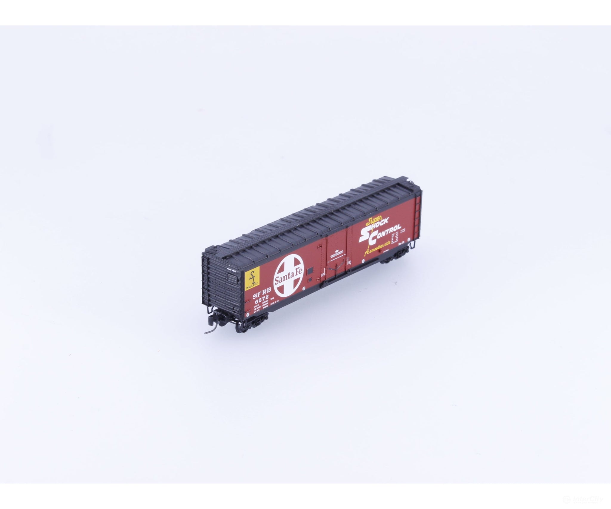 Micro Trains 50700290 Z 50’ Standard Box Car Plug Door (SFRB) Atchison Topeka and Santa Fe (ATSF) 6572 - Freight Cars