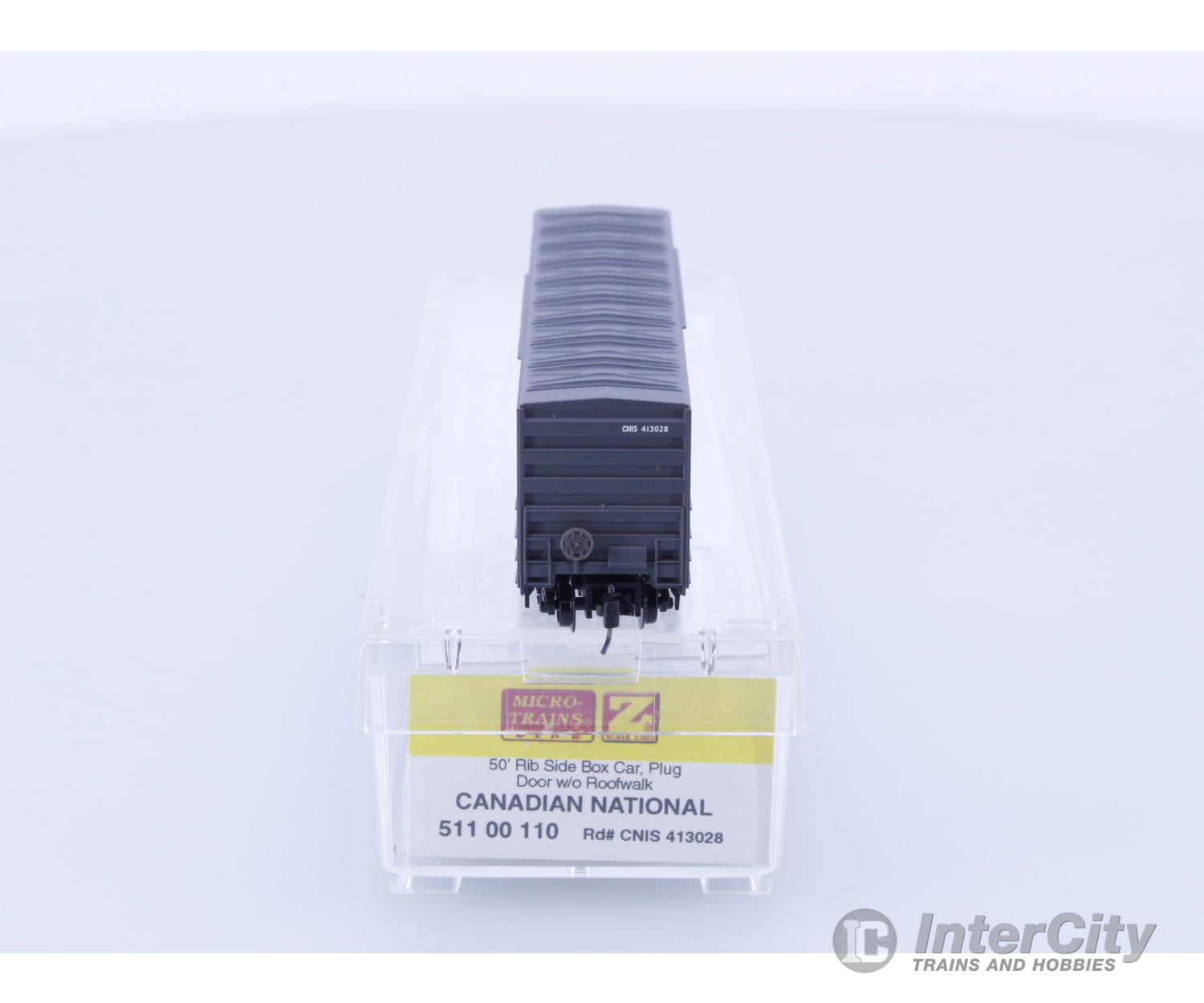 Micro Trains 511 00 110 Z 50’ Rib Side Box Car Plug Door Canadian National (CN) 413028 Freight Cars