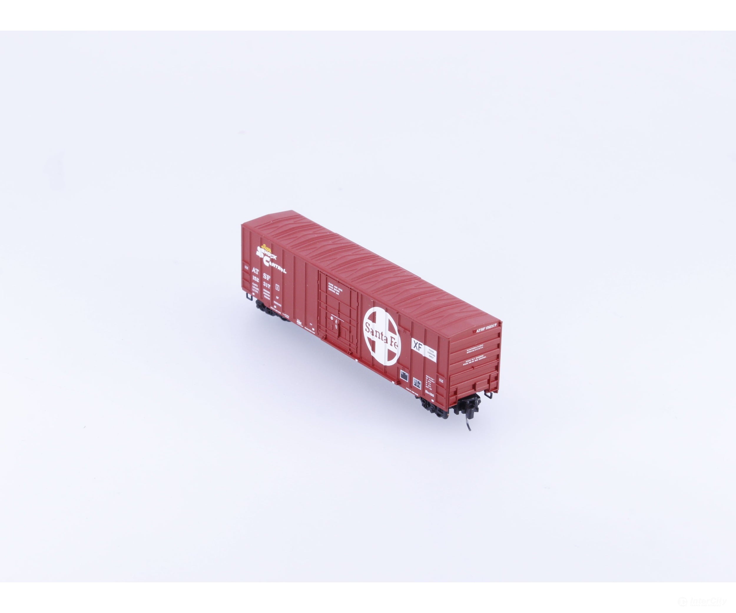 Micro Trains 51100021 Z 50’ Rib Side Box Car Plug Door w/o Roofwalk Atchison Topeka and Santa Fe (ATSF) 152317