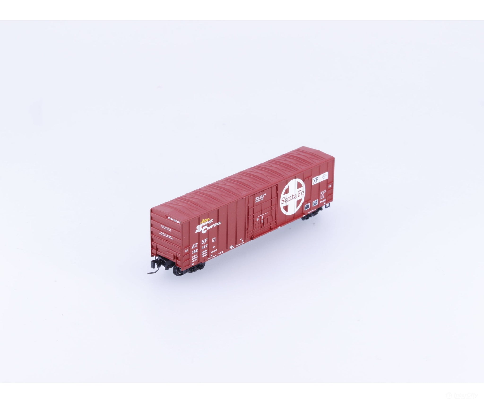 Micro Trains 51100021 Z 50’ Rib Side Box Car Plug Door w/o Roofwalk Atchison Topeka and Santa Fe (ATSF) 152317