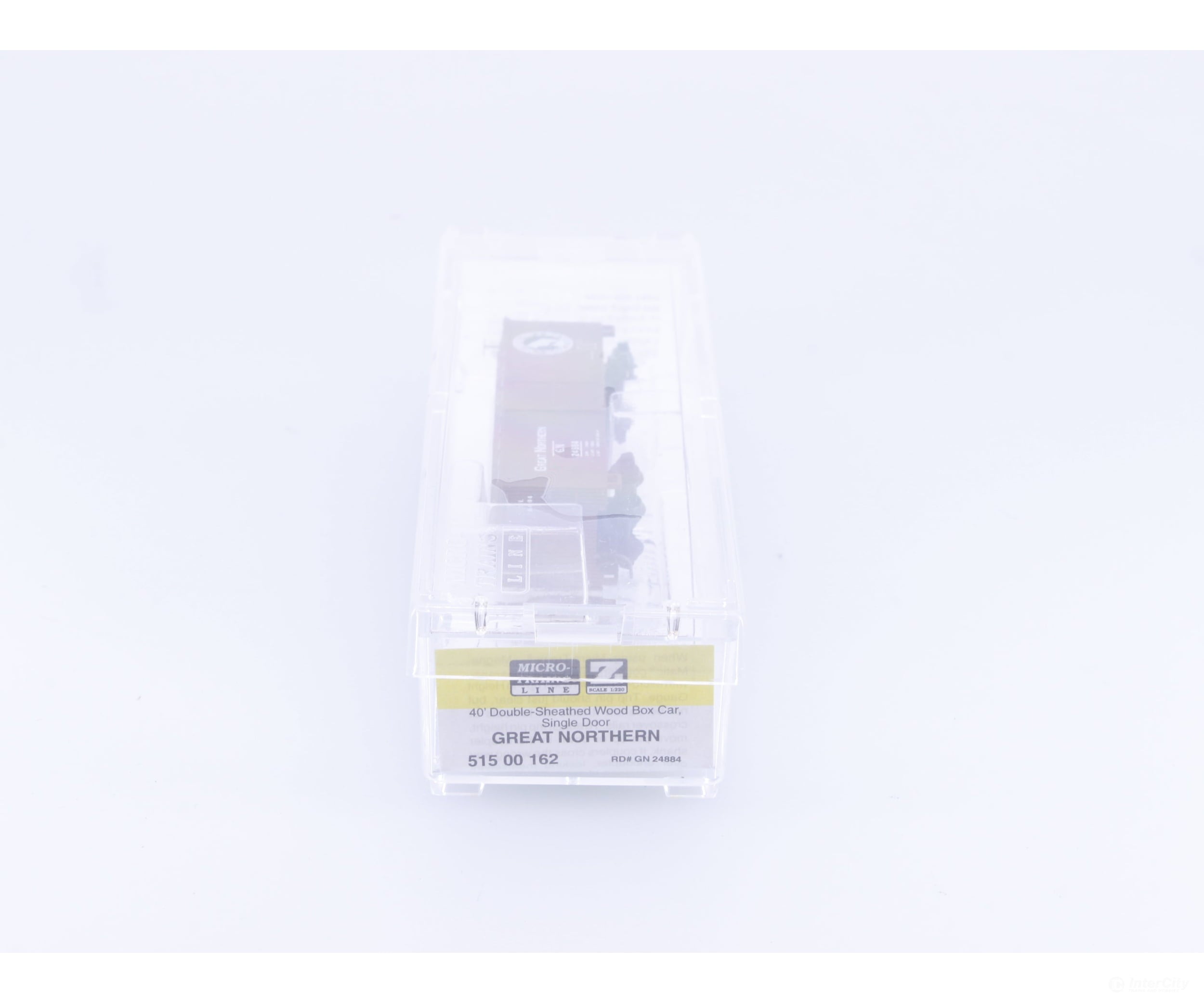 Micro Trains 51500162 Z 40’ Double-Sheathed Wood Box Car Single Door Great Northern (GN) 24884 - Freight Cars