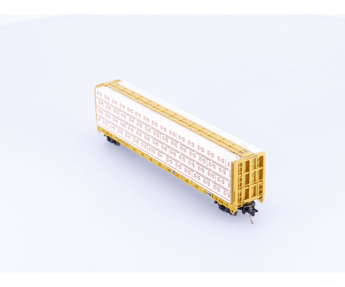 Micro Trains 53030 N 60’ 8’’ Centerbeam Flat Car W Load Union Pacific (UP) 217009 - Freight Cars