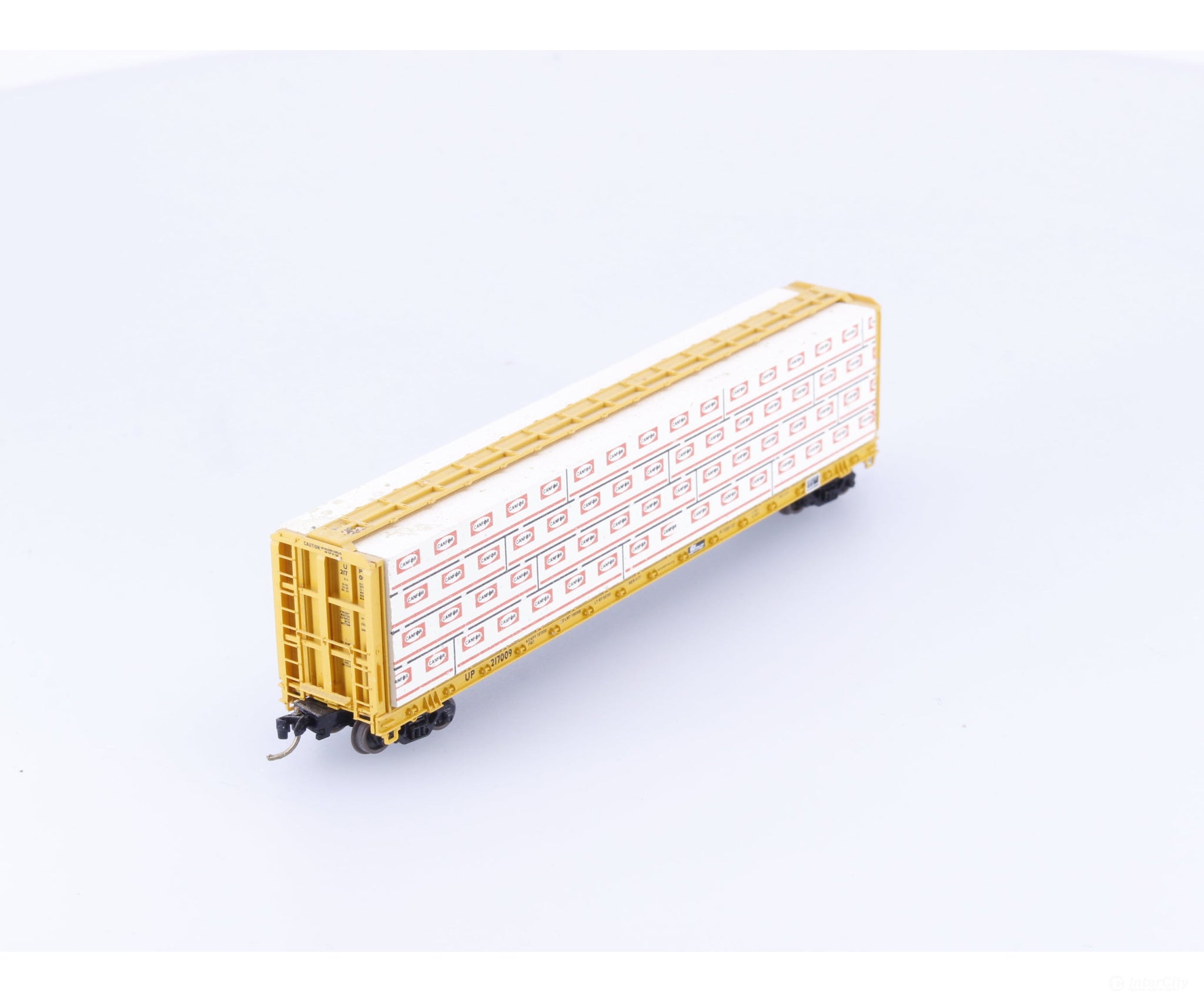 Micro Trains 53030 N 60’ 8’’ Centerbeam Flat Car W Load Union Pacific (UP) 217009 - Freight Cars