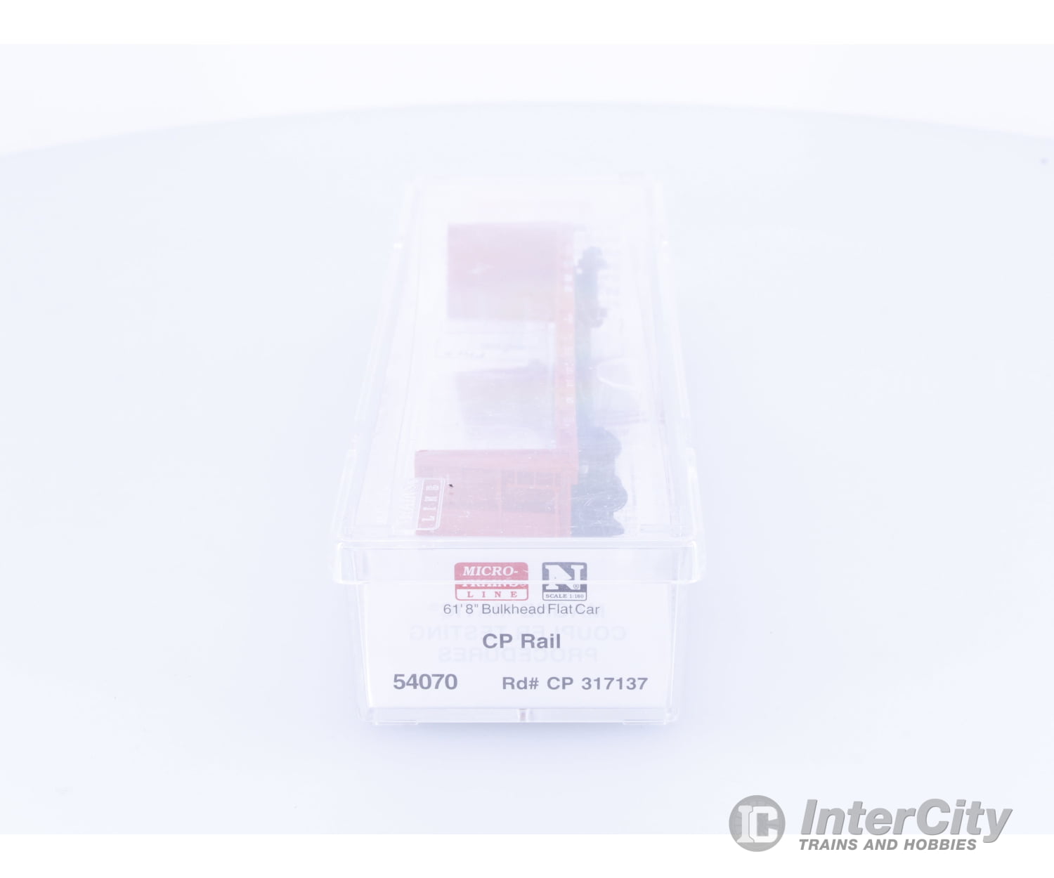 Micro Trains 54070 N 61’8’’ Bulkhead Flatcar Canadian Pacific (CP) 317137 Freight Cars