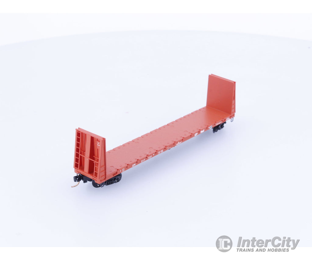 Micro Trains 54070 N 61’8’’ Bulkhead Flatcar Canadian Pacific (CP) 317137 Freight Cars