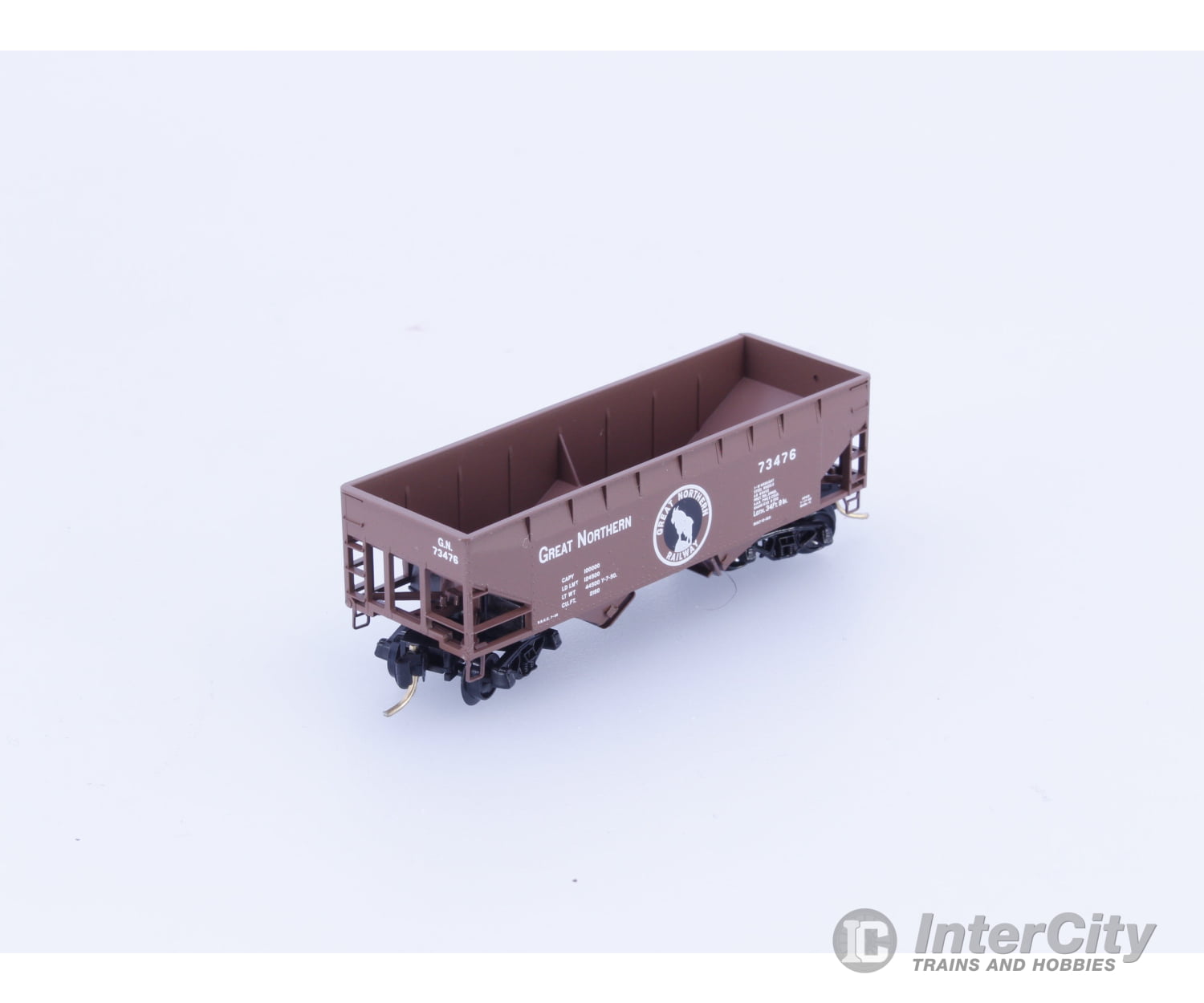 Micro Trains 55060 N 33’ 2 Bay Offset Side Hopper Great Northern (GN) 73476 Freight Cars