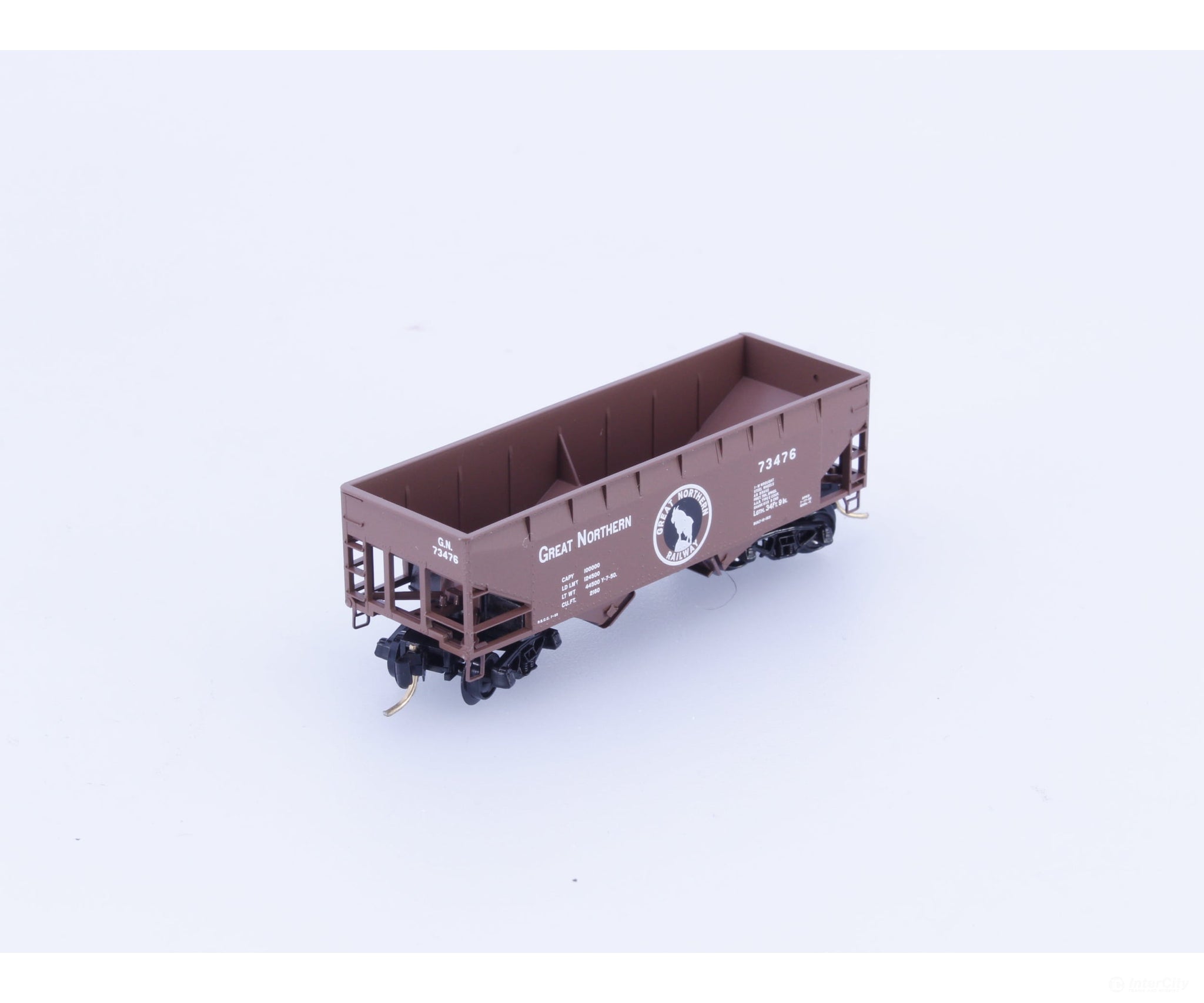 Micro Trains 55060 N 33’ 2 Bay Offset Side Hopper Great Northern (GN) 73476 Freight Cars