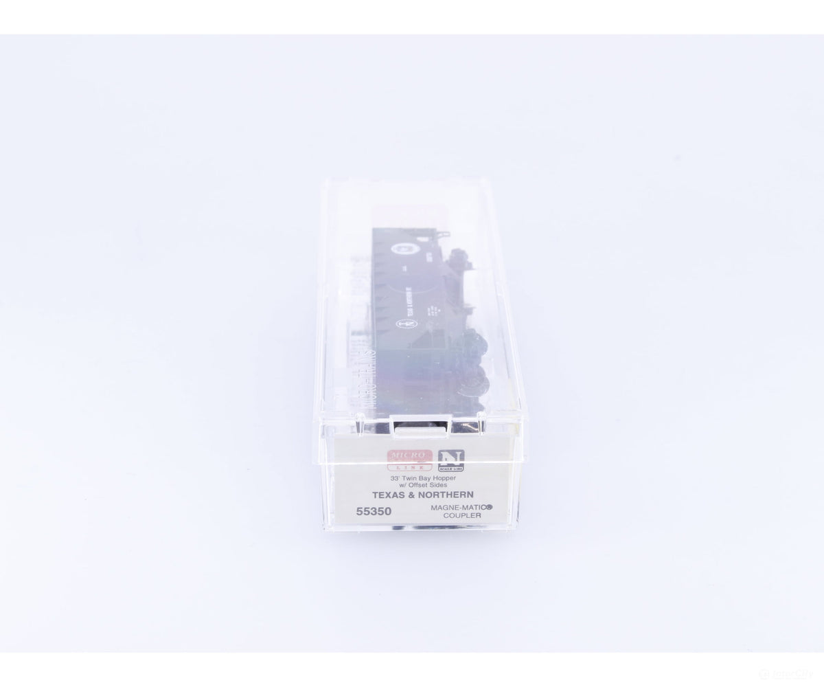 Micro Trains 55350 N 2-Bay 33’ Open Hopper Texas & Northern (T&N) #2 108751 - Freight Cars