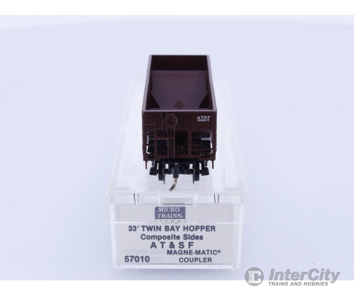 Micro Trains 57010 N Open Hopper 2-Bay Composite Santa Fe (SF) 180847 Freight Cars