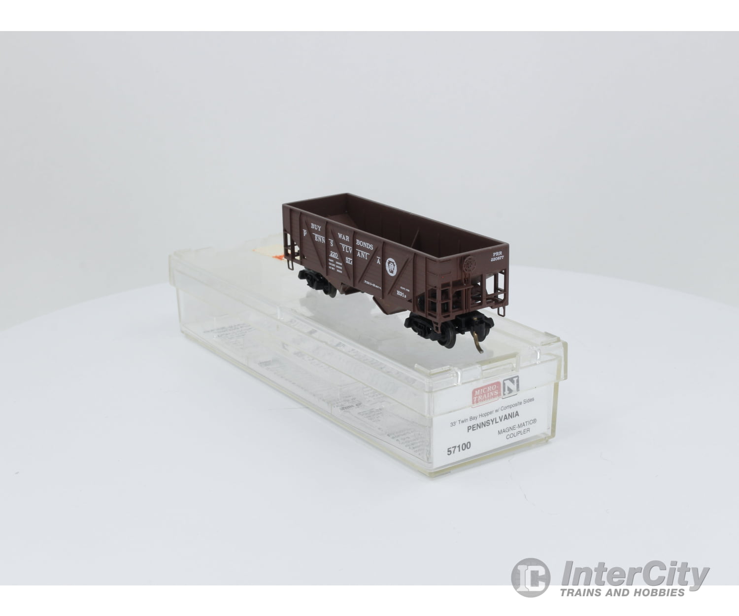 Micro Trains 57100 N Pennsylvania 33’ Twin Bay Hopper W/ Composite Sides Freight Car (Prr) 220877