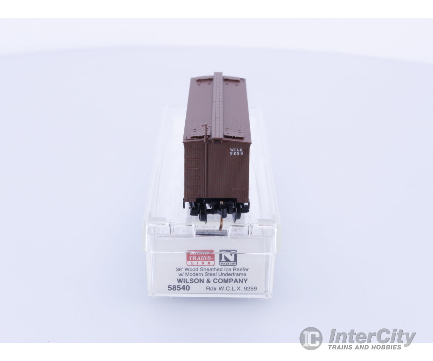 Micro Trains 58540 N 36’ Wood Sheathed Ice Reefer Wilson & Company 9259 Freight Cars