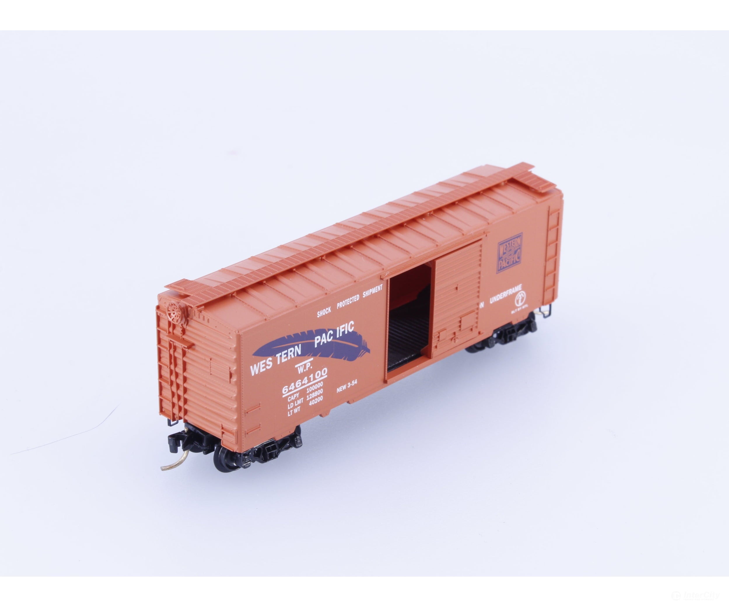 Micro Trains 6464-100 N 40’ Single Door Boxcar 6464 Collectors Series Western Pacific (WP) 6464100 Freight Cars