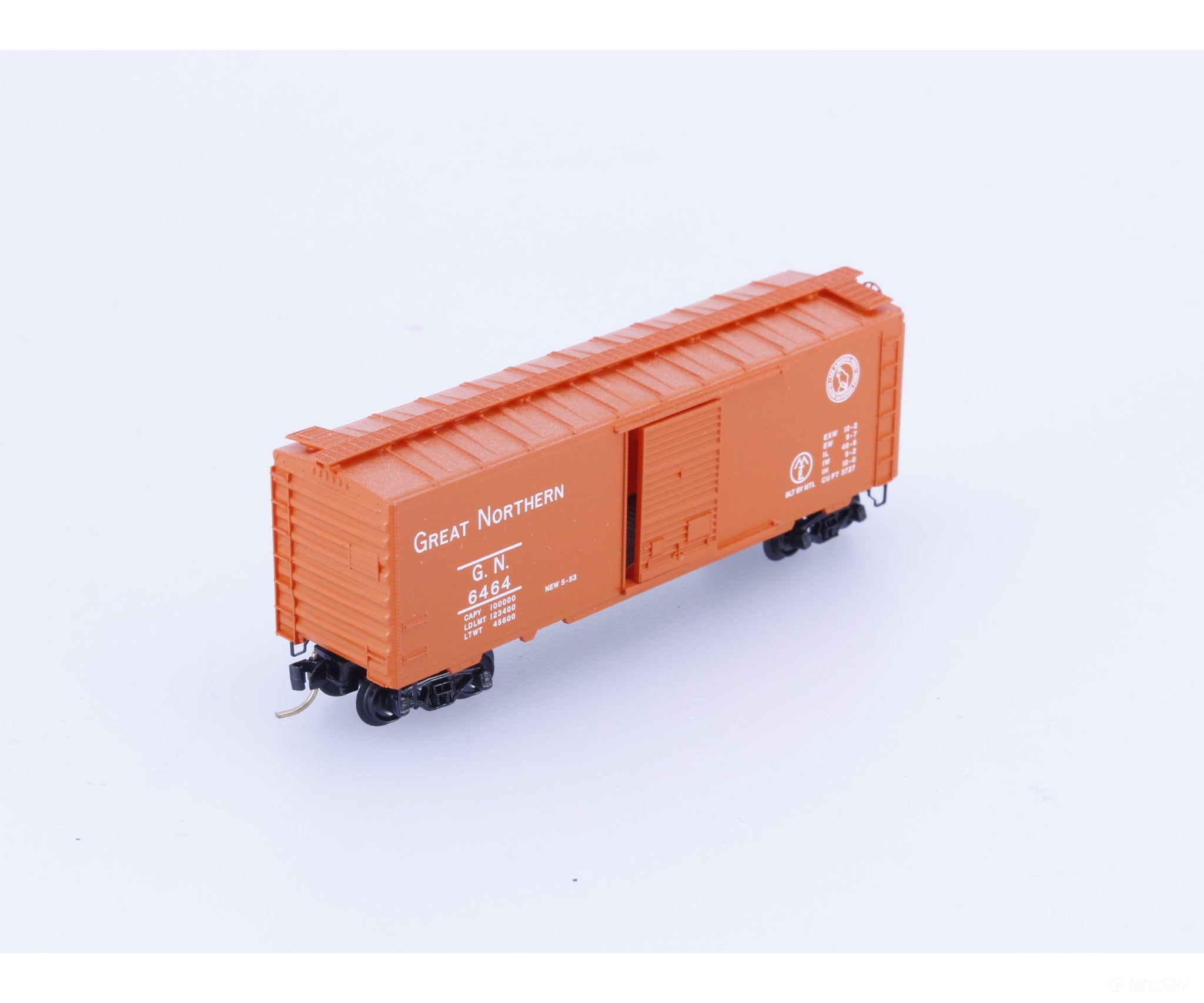 Micro Trains 6464-25 N 40’ Single Door Boxcar 6464 Collectors Series Great Northern (GN) 6464 Freight Cars