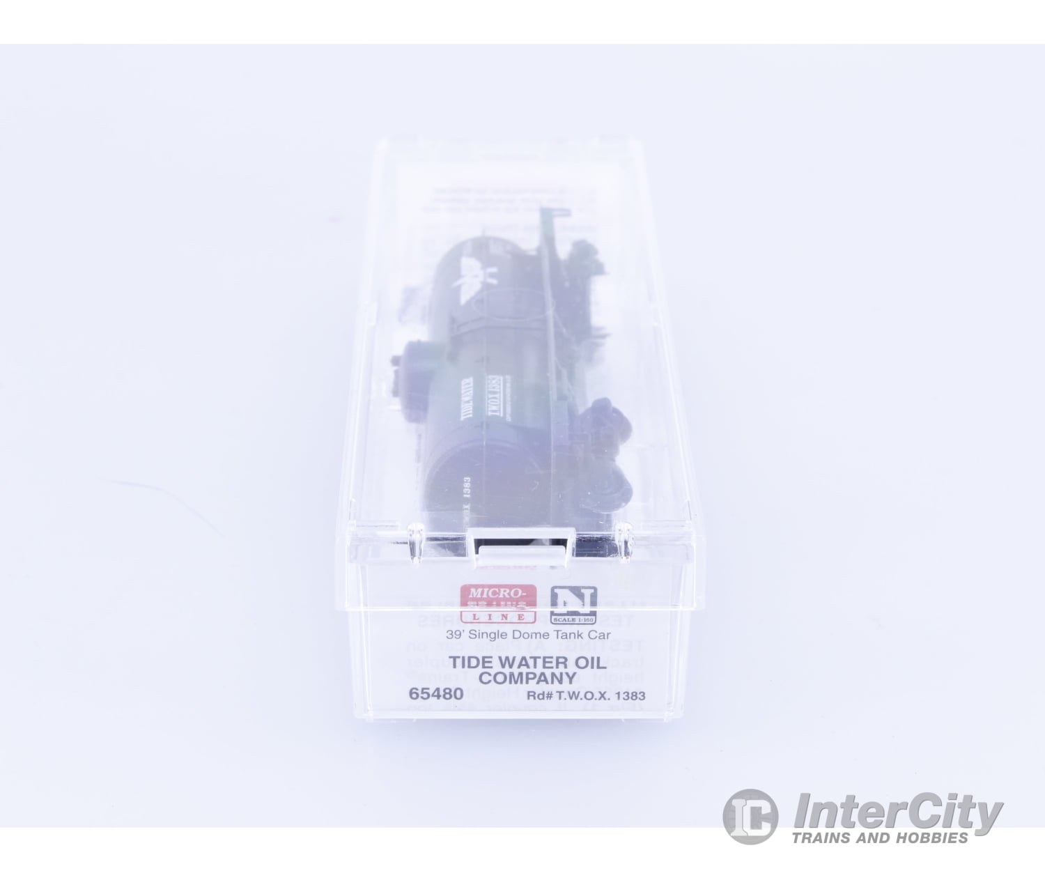 Micro Trains 65480 N 39’ Single Dome Tank Car Tidewater Oil (TWOX) 1383 Freight Cars