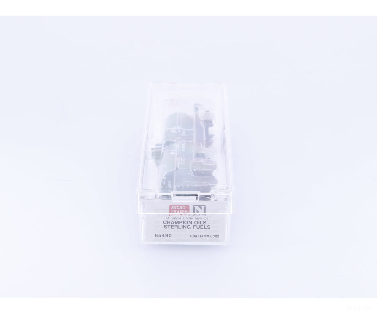 Micro Trains 65490 N 39’ Single Dome Tank Car Champion Oils (HJMX) 6002 - Freight Cars
