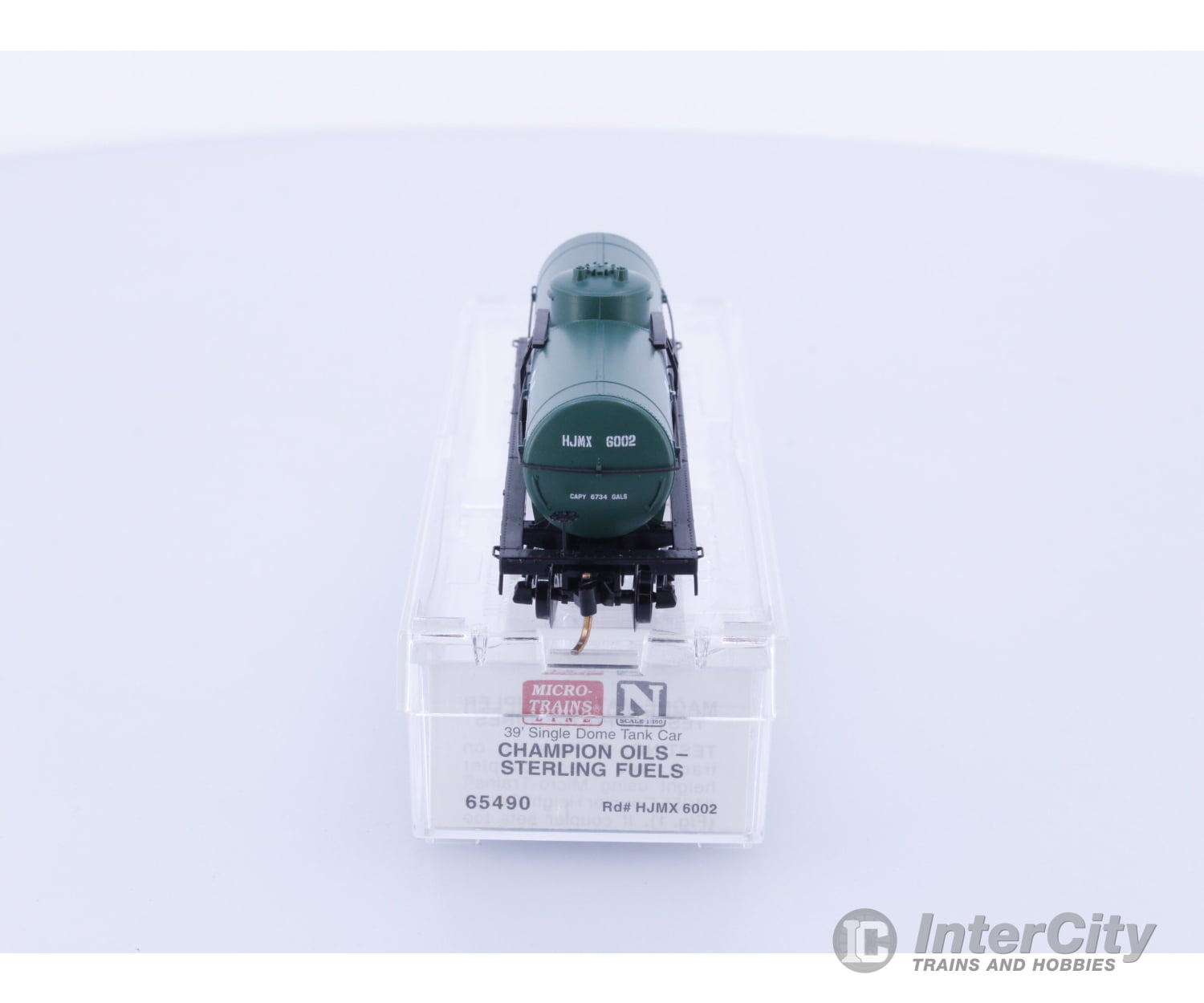 Micro Trains 65490 N 39’ Single Dome Tank Car Champion Oils - Sterling Fuels 6002 Freight Cars
