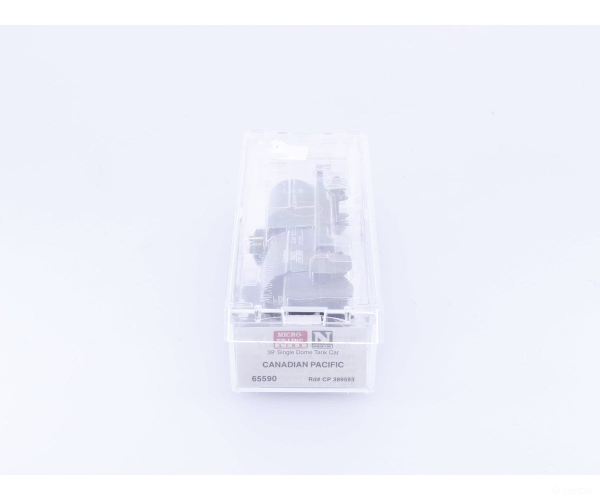 Micro Trains 65590 N 39’ Single Dome Tank Car Canadian Pacific (CP) 389593 (#2) - Freight Cars