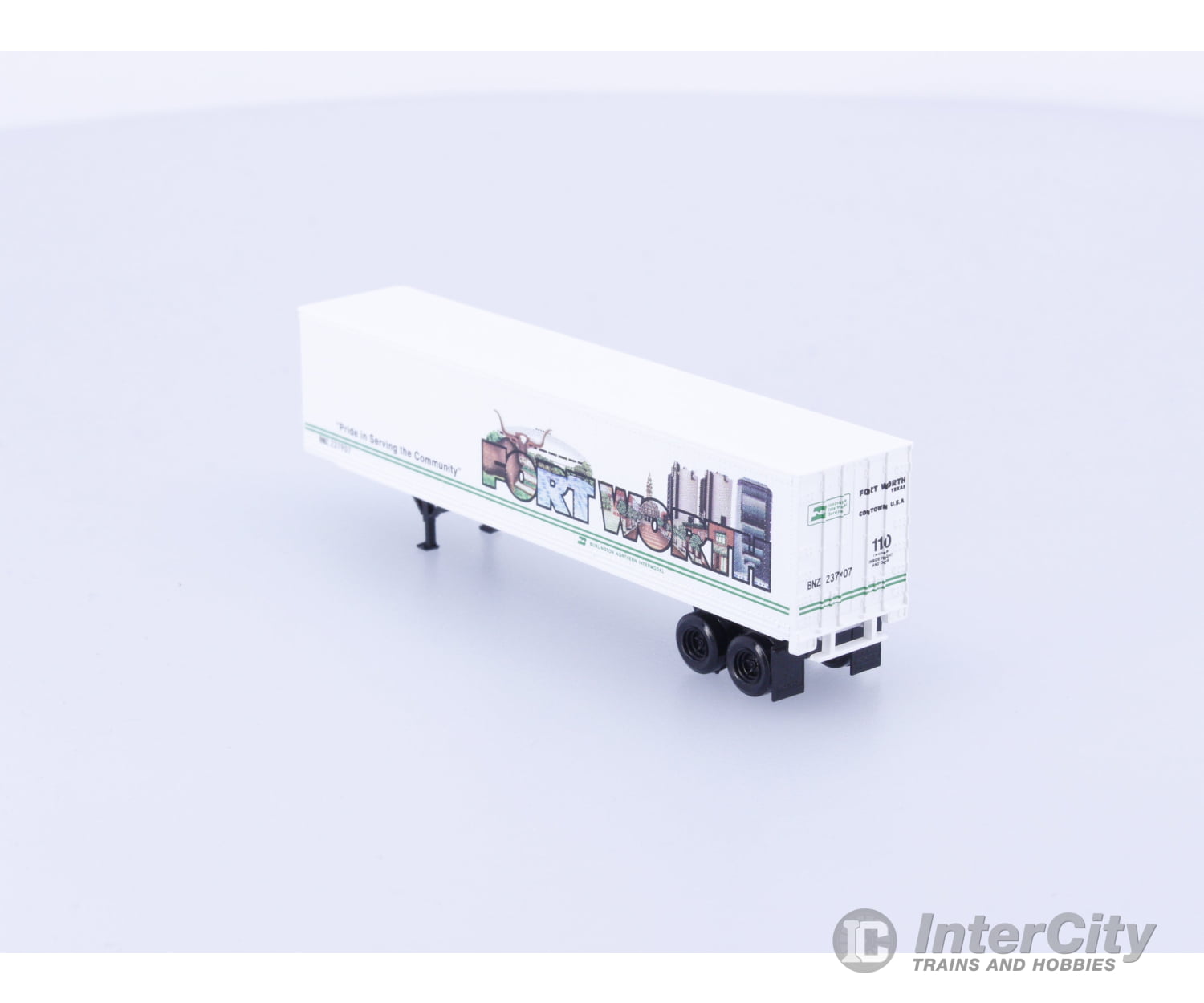 Micro Trains 67160 N Trailer 45’ Box BN Intermodal Fort Worth Burlington Northern (BN) 237907 Freight Cars