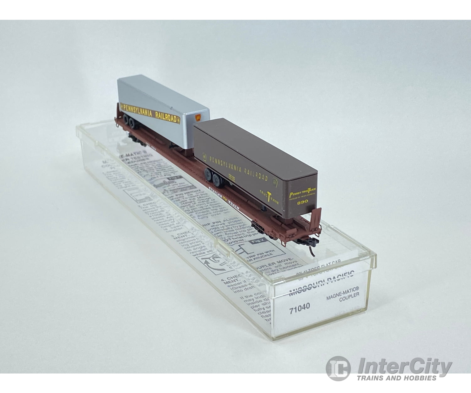 Micro Trains 71040 N 89 4 Tofc Flat Car Missouri Pacific (Mp) 470618 Freight Loads & Containers