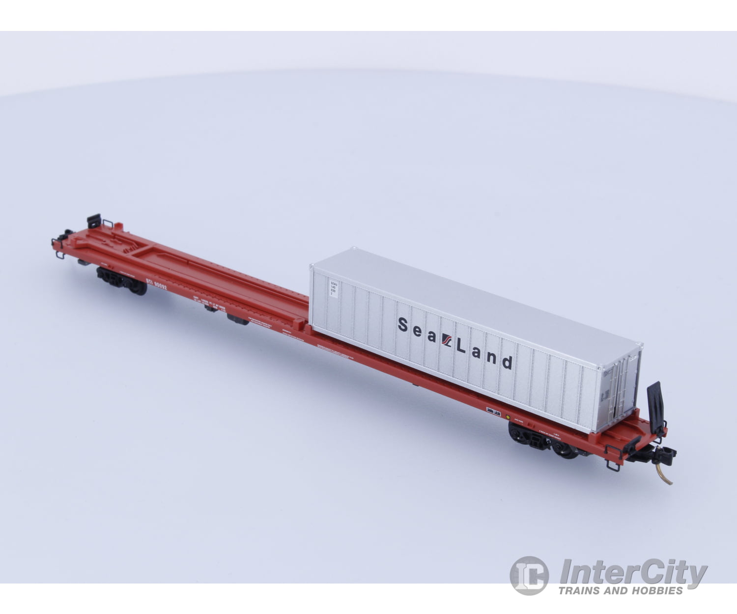 Micro Trains 72213 N 89’ 4’’ D.t.i With One 40’ Container 90092 Freight Loads & Containers