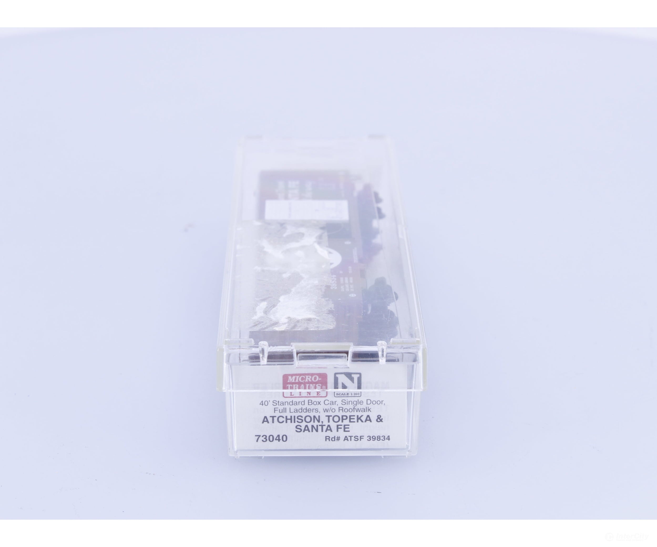 Micro Trains 73040 N 40’ Single Door Box Car Atchison Topeka and Santa Fe (ATSF) 39834 - Freight Cars