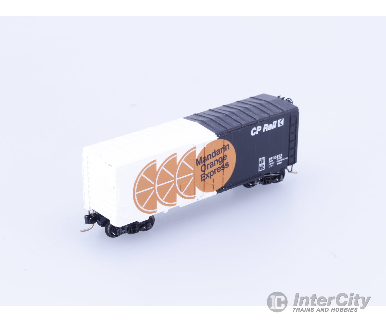 Micro Trains 74020 N 40’ Single Door Boxcar Mandarin Orange Express Canadian Pacific (CP) 35893 Freight Cars