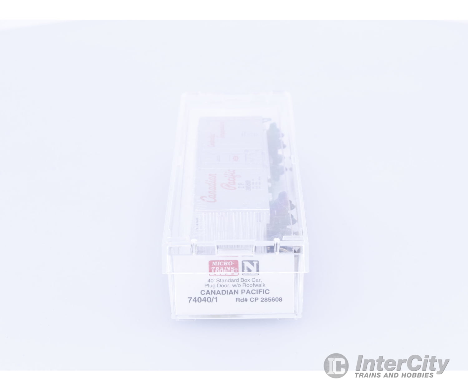 Micro Trains 74040/1 N 40’ Steel Plug Door Boxcar Canadian Pacific (CP) 285608 Freight Cars