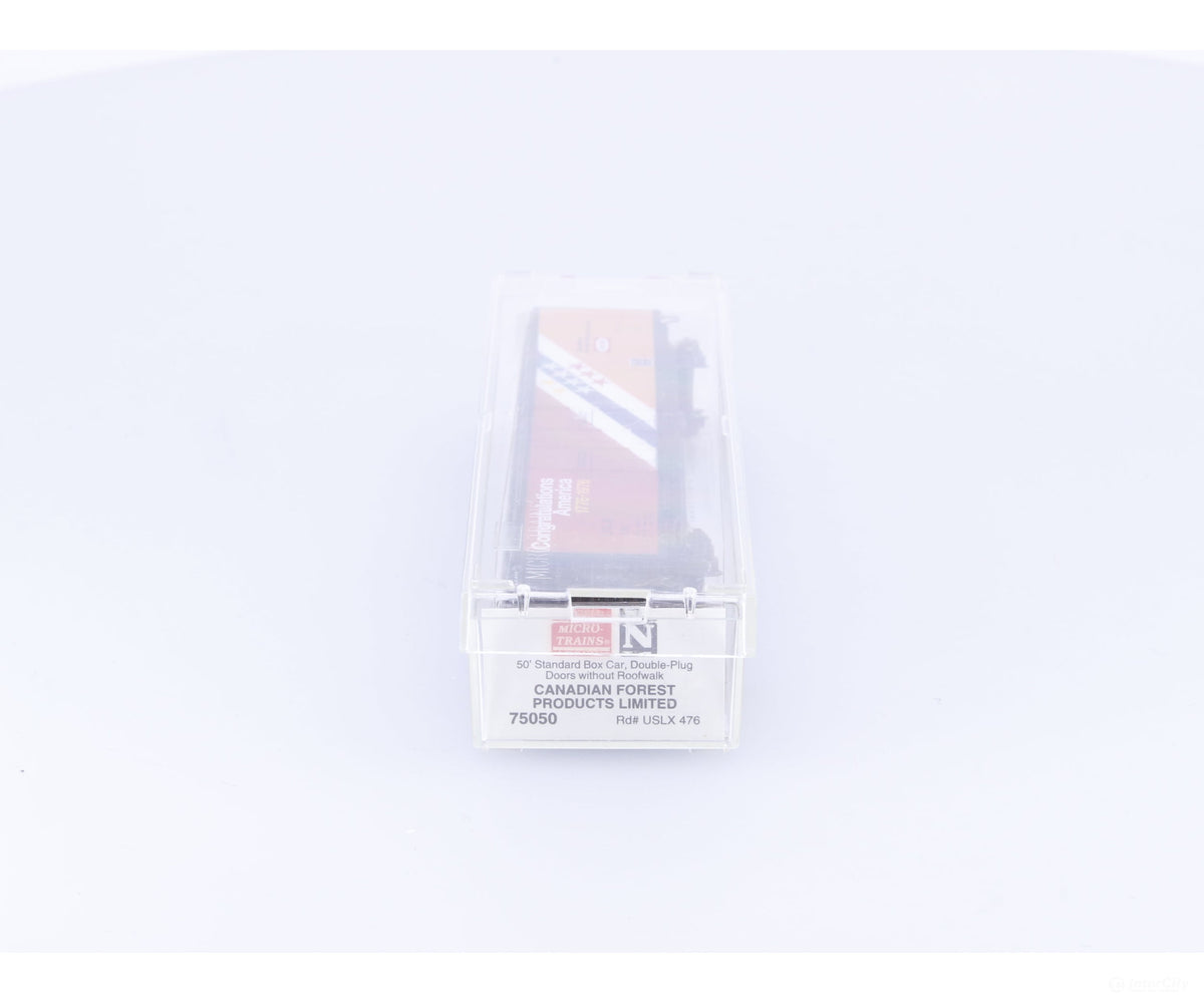 Micro Trains 75050 N 50’ Double Plug Door Boxcar Congradulations America 1776-1976 CANFOR (USLX) 476 - Freight Cars