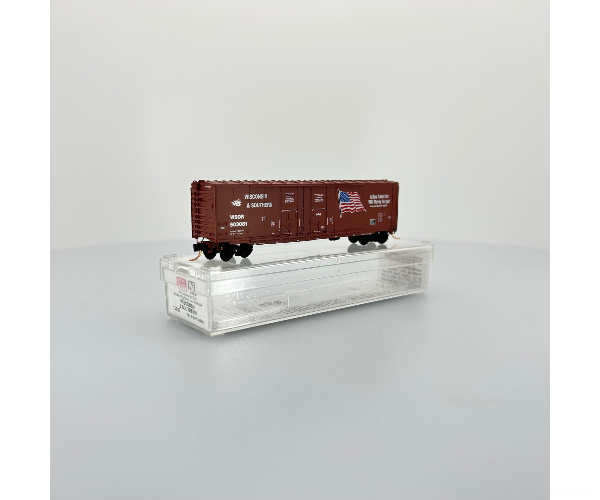 Micro Trains 75080 50 Double Plug Door Boxcar N Wisconsin And Southern Wsor 503081 Freight Cars
