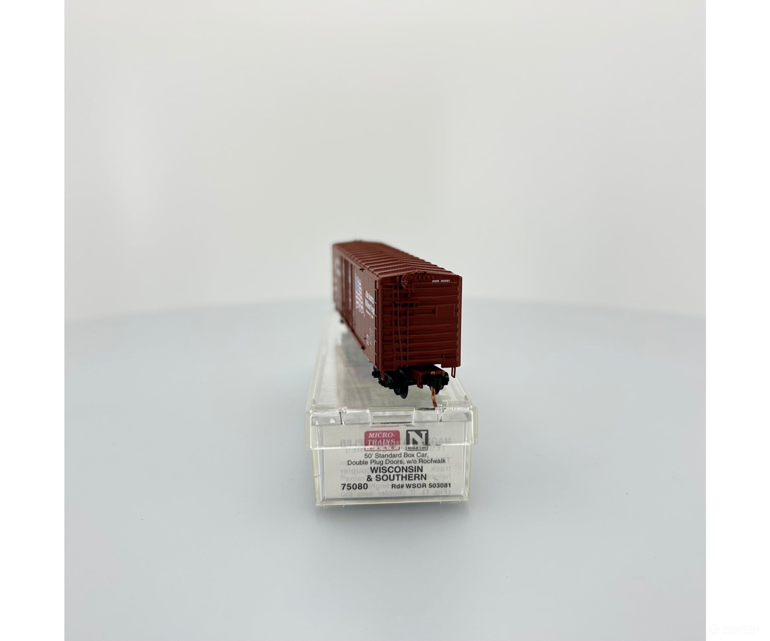Micro Trains 75080 50 Double Plug Door Boxcar N Wisconsin And Southern Wsor 503081 Freight Cars