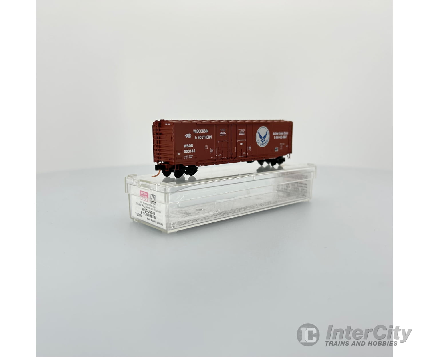 Micro Trains 75090 50 Double Plug Door Boxcar N Wisconsin And Southern Wsor 503143 Freight Cars