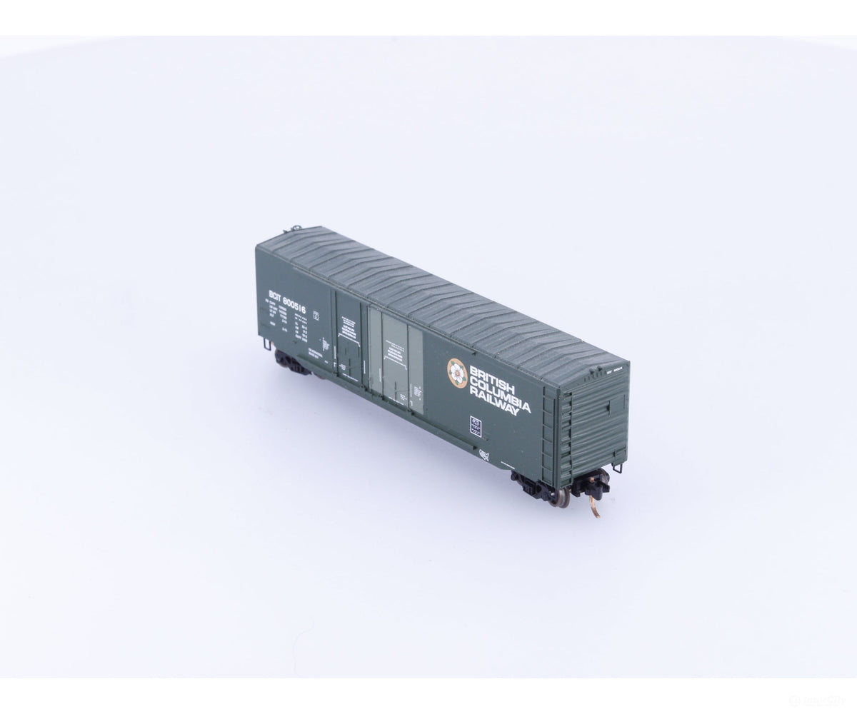 Micro Trains 75120 N 50’ Double Door Boxcar #2 British Columbia Railway (BCOL) 800516 - Freight Cars
