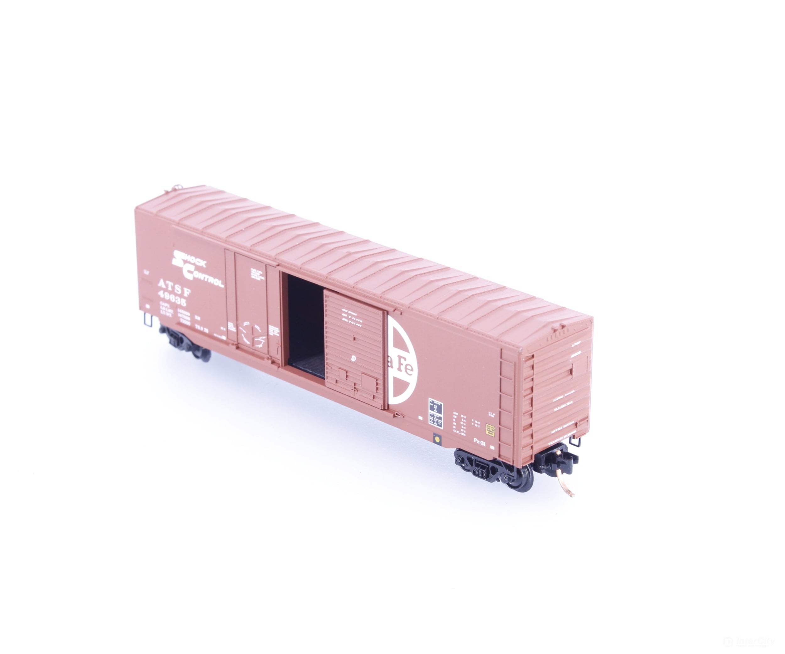 Micro Trains 76030 N 50’ Combination Door Box Car Atchison Topeka and Santa Fe (ATSF) 49635 - Freight Cars