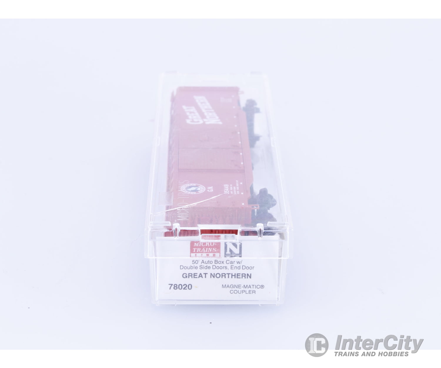 Micro Trains 78020 N 50’ Double Boor Automobile Boxcar Great Northern (GN) 35449 Freight Cars