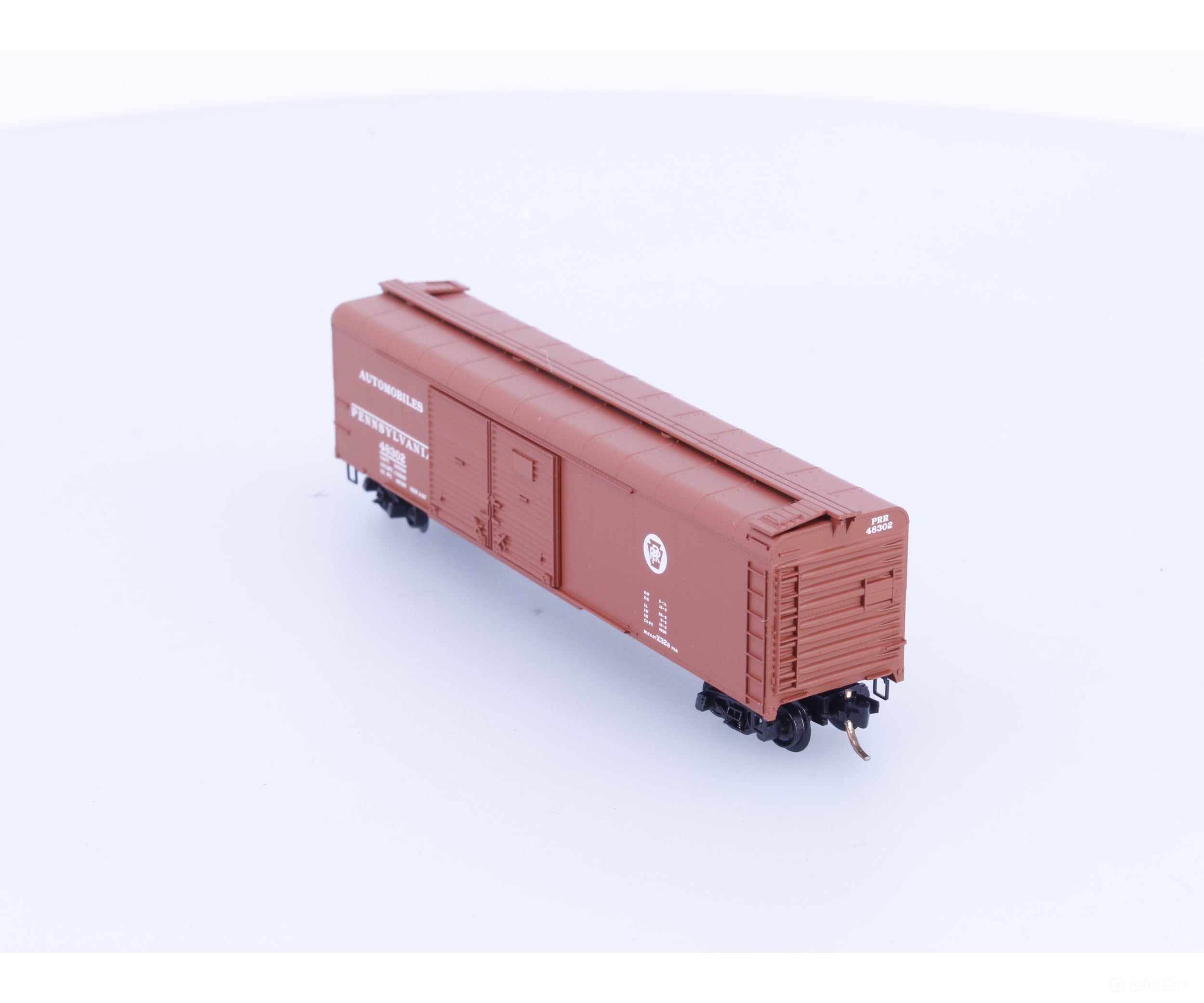 Micro Trains 79010 N 50’ Double Sliding Door Wagon Top Roof Boxcar Pennsylvania Railroad (PRR) 48302 - Freight Cars