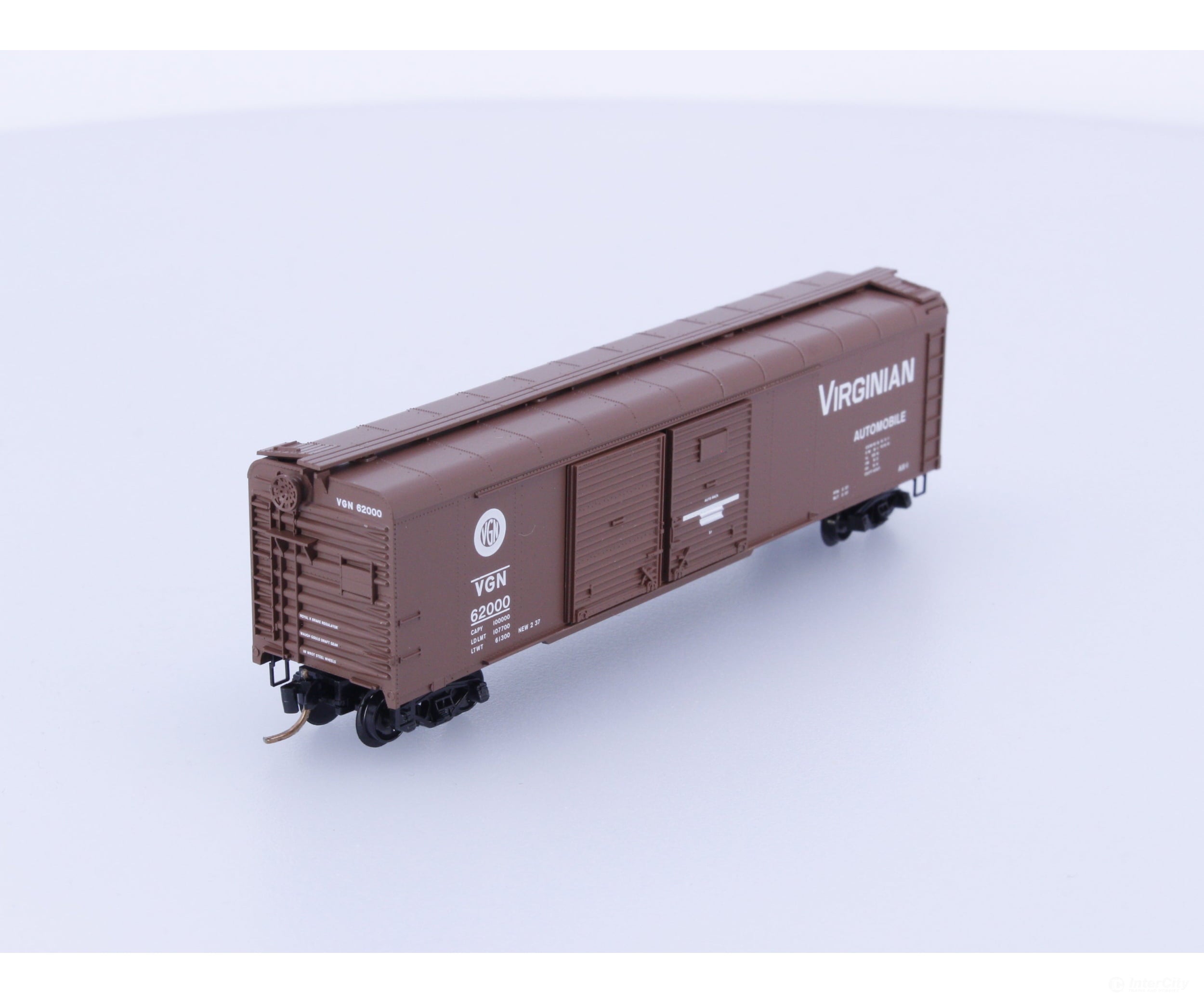 Micro Trains 79050 N Boxcar 50’ Double Sliding Door Wagon Top Roof Virginia Railway (VREX) 62000 Freight Cars