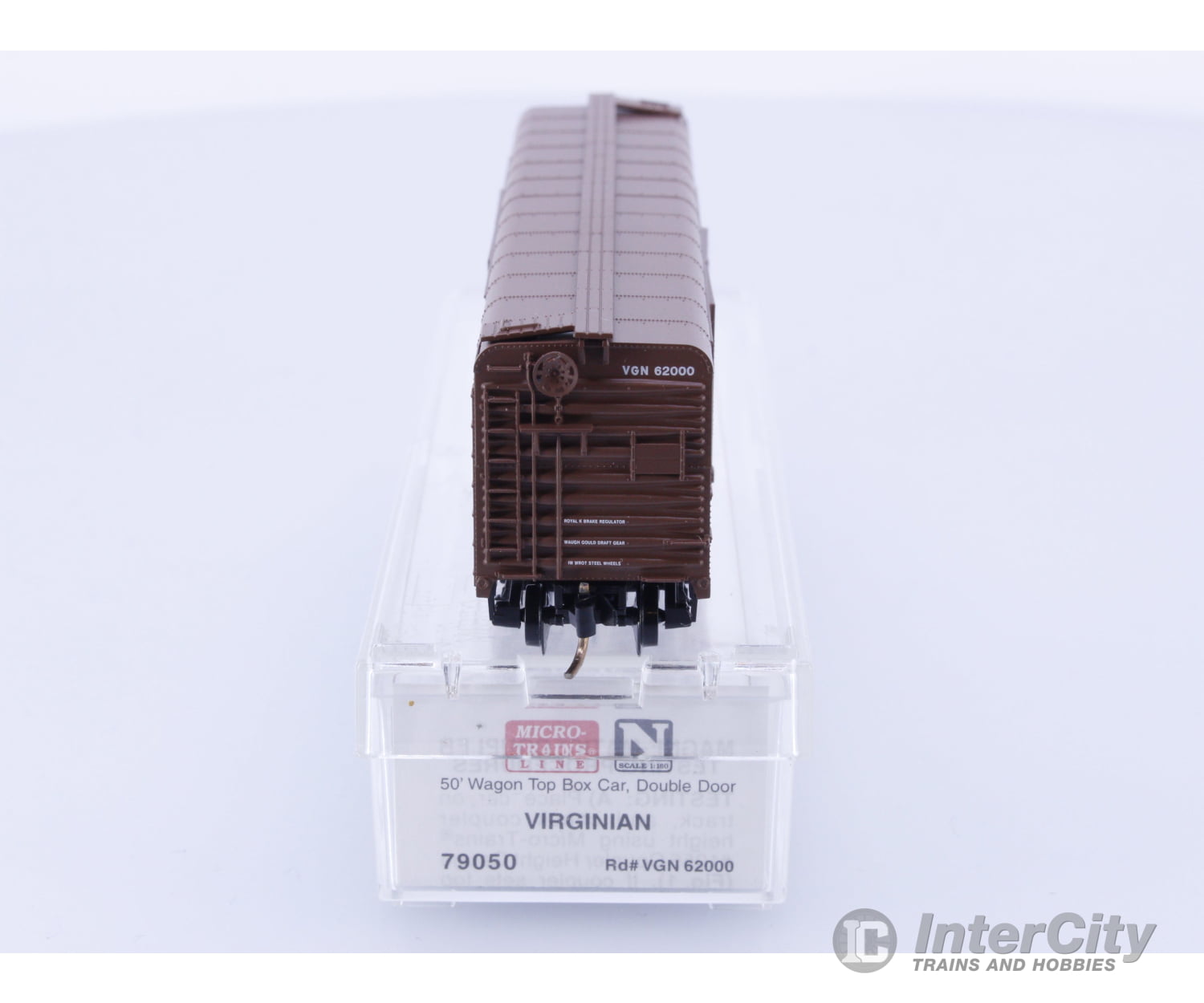 Micro Trains 79050 N Boxcar 50’ Double Sliding Door Wagon Top Roof Virginian 62000 Freight Cars
