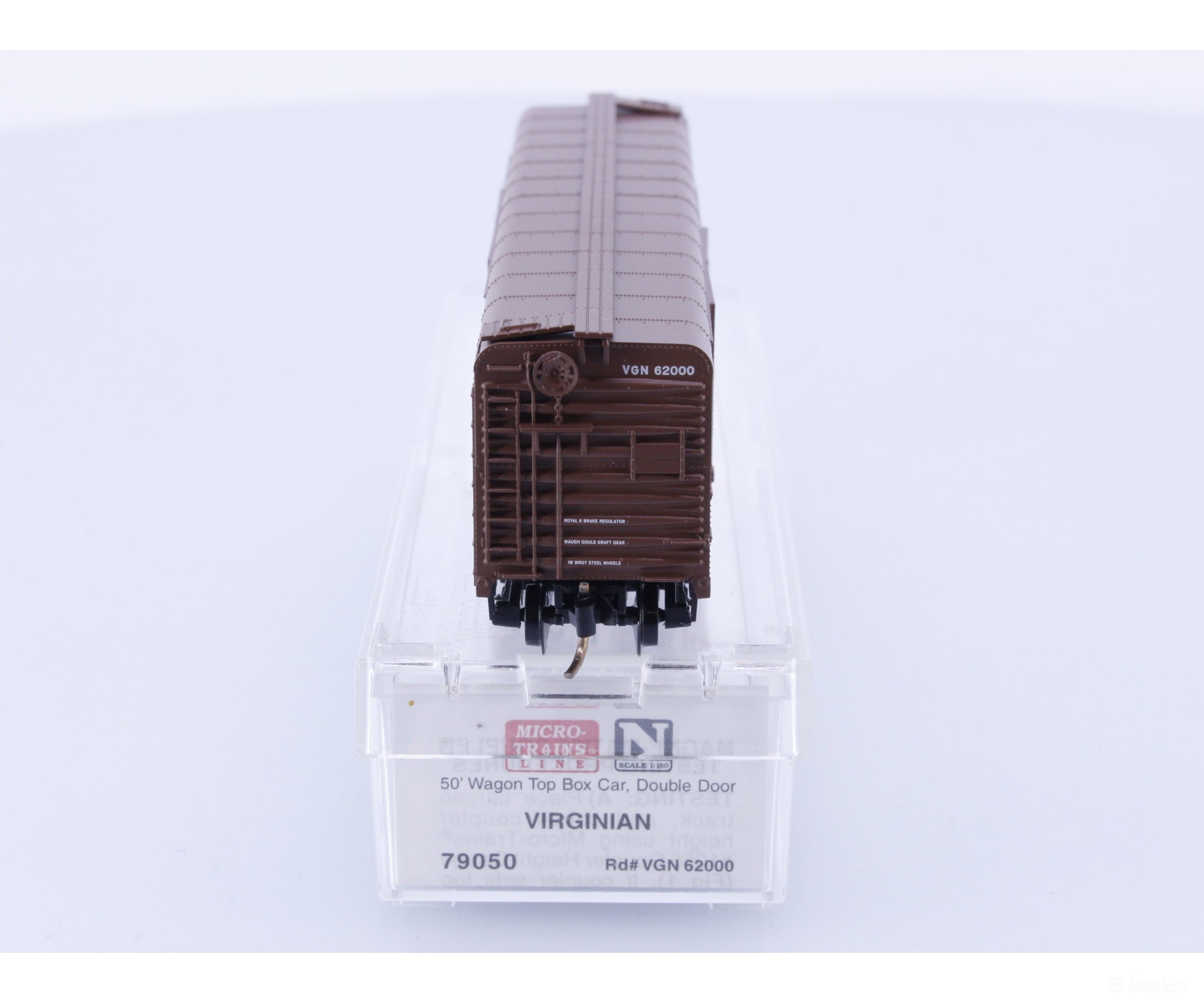 Micro Trains 79050 N Boxcar 50’ Double Sliding Door Wagon Top Roof Virginian 62000 Freight Cars