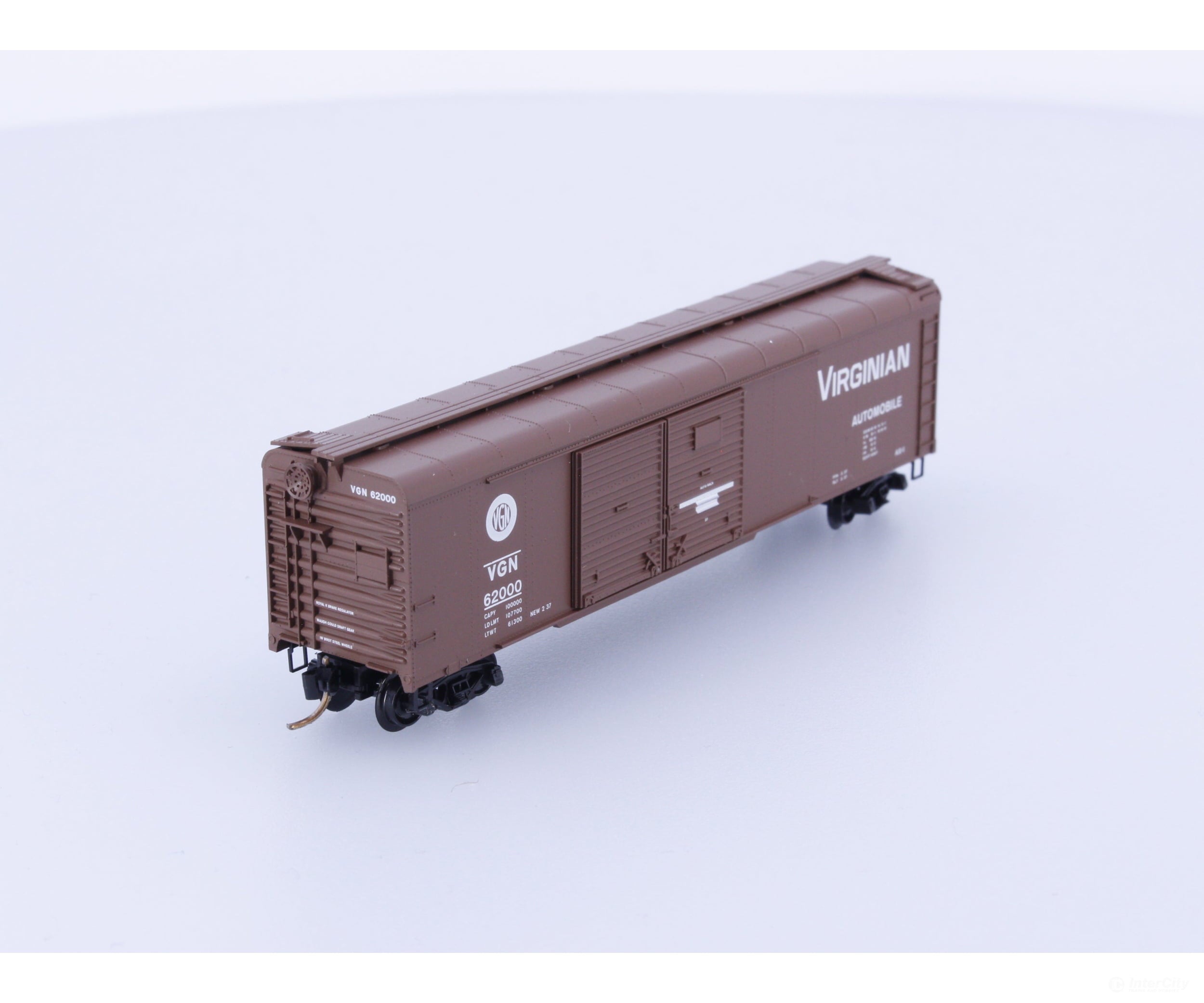 Micro Trains 79050 N Boxcar 50’ Double Sliding Door Wagon Top Roof Virginian 62000 Freight Cars