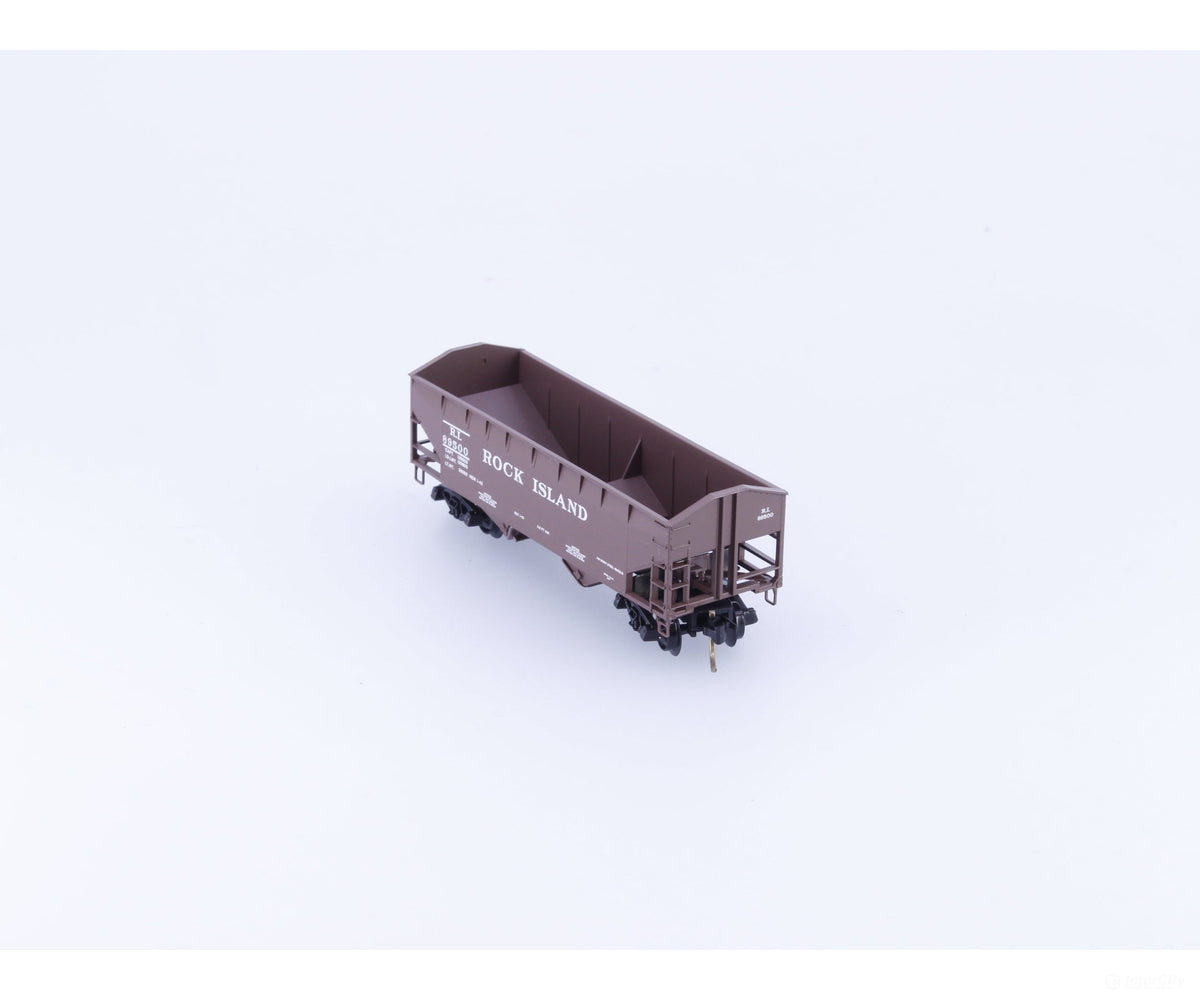 Micro Trains 90010 N 2-Bay 33’ Open Hopper Arch End Chicago Rock Island and Pacific (ROCK) 89500 - Freight Cars