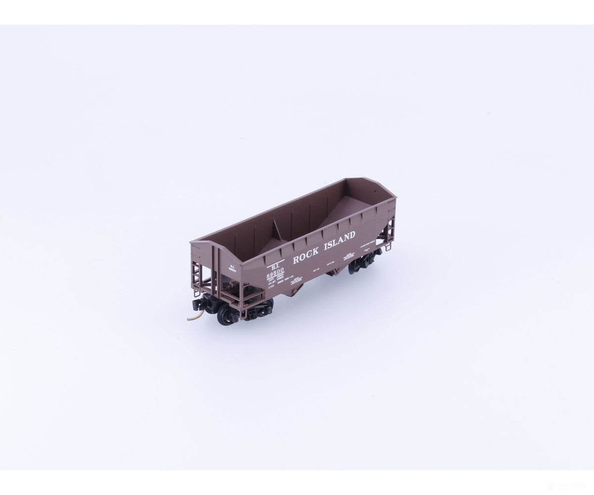 Micro Trains 90010 N 2-Bay 33’ Open Hopper Arch End Chicago Rock Island and Pacific (ROCK) 89500 - Freight Cars