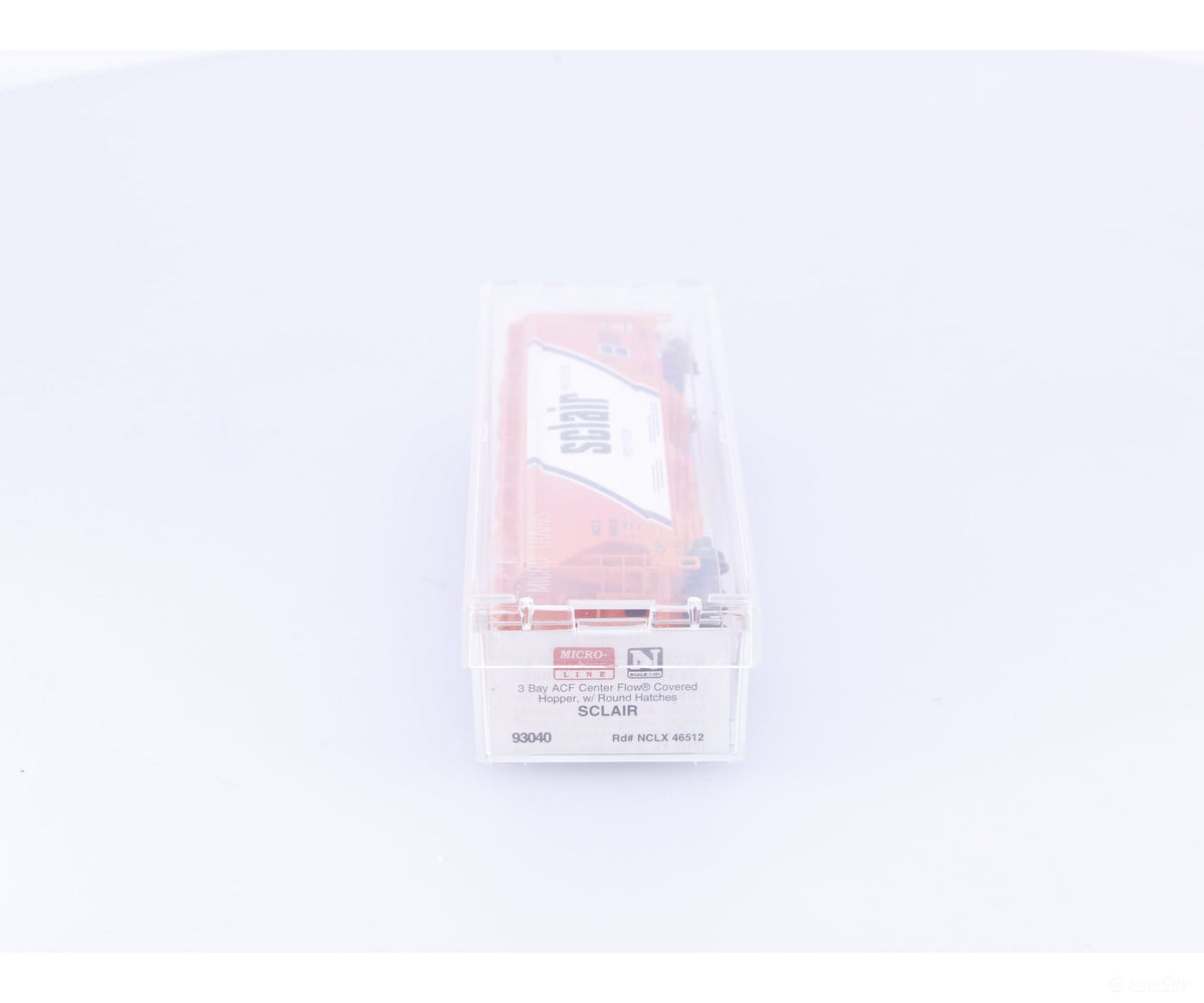 Micro Trains 93040 N 3 Bay Centerflow Hopper Car Sclair (NCLX) 46512 (#1) - Freight Cars