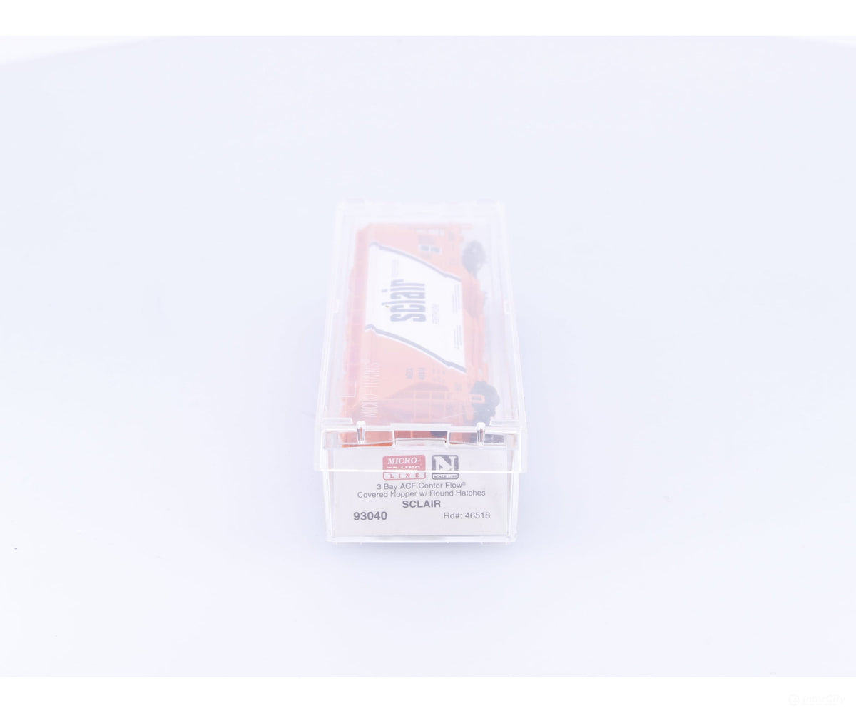 Micro Trains 93040 N 3 Bay Centerflow Hopper Car Sclair (NCLX) 46518 (#1) - Freight Cars